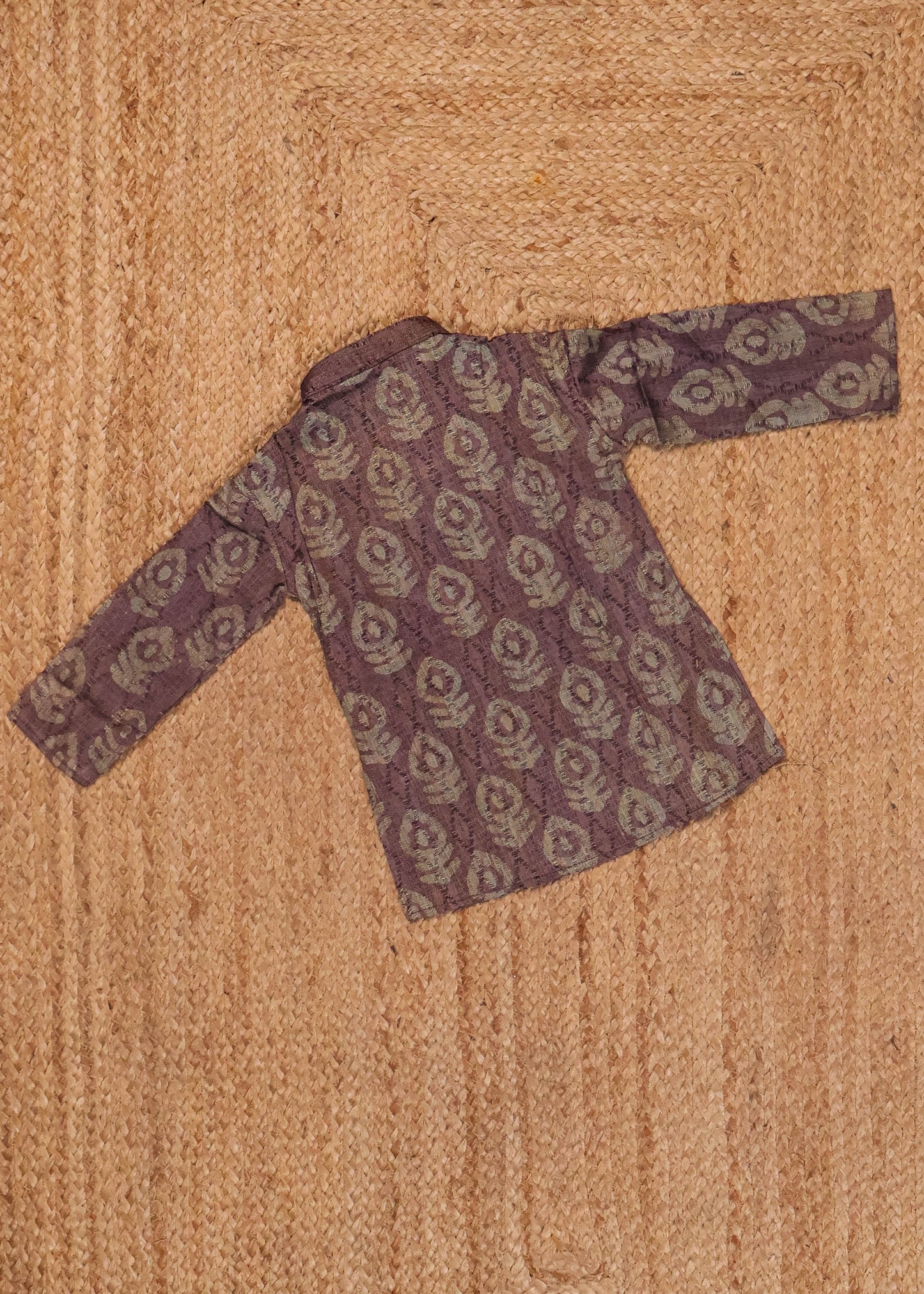 Purple & Beige - Boys Readymade Kurtas