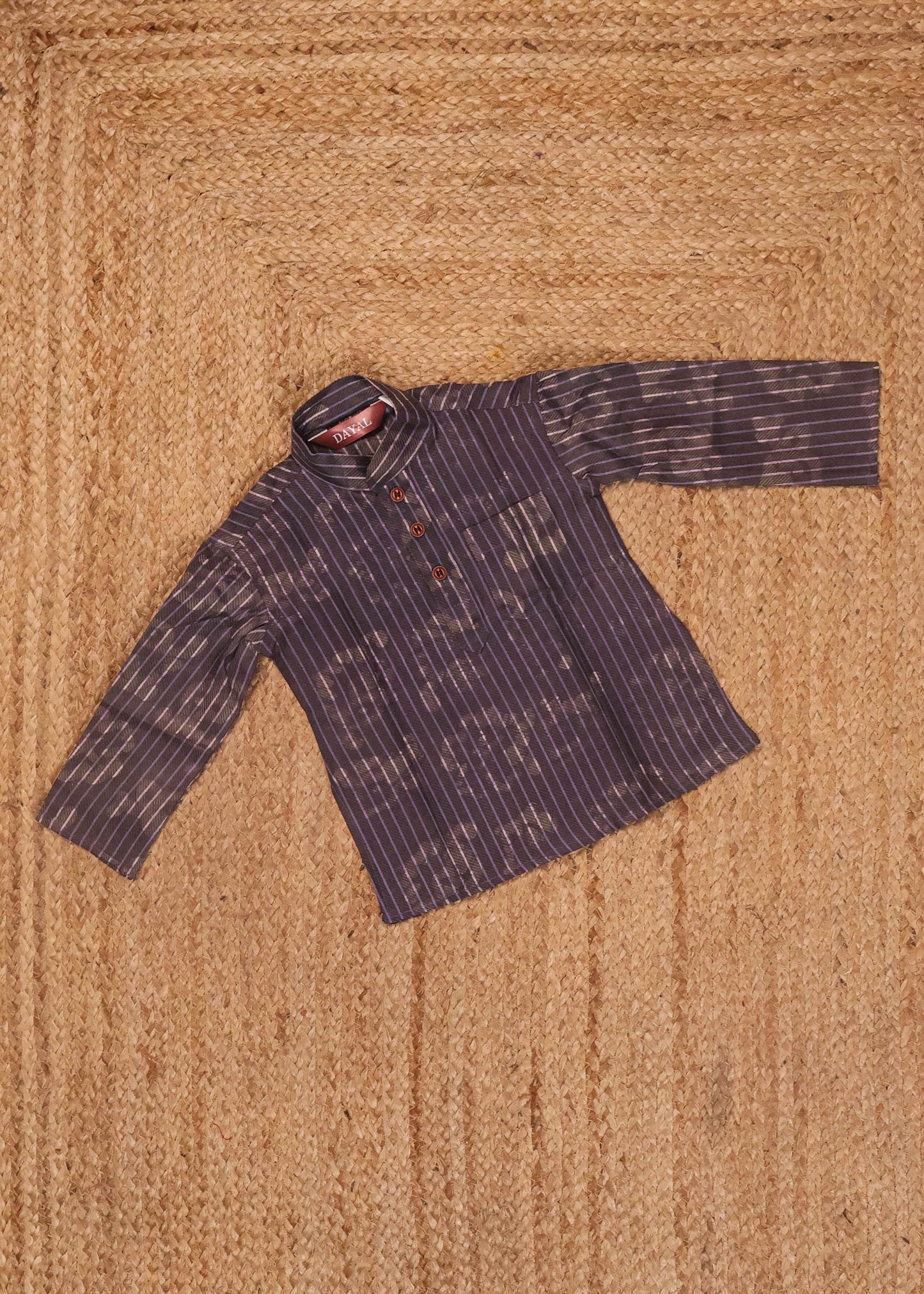 Purple & Beige - Boys Readymade Kurtas