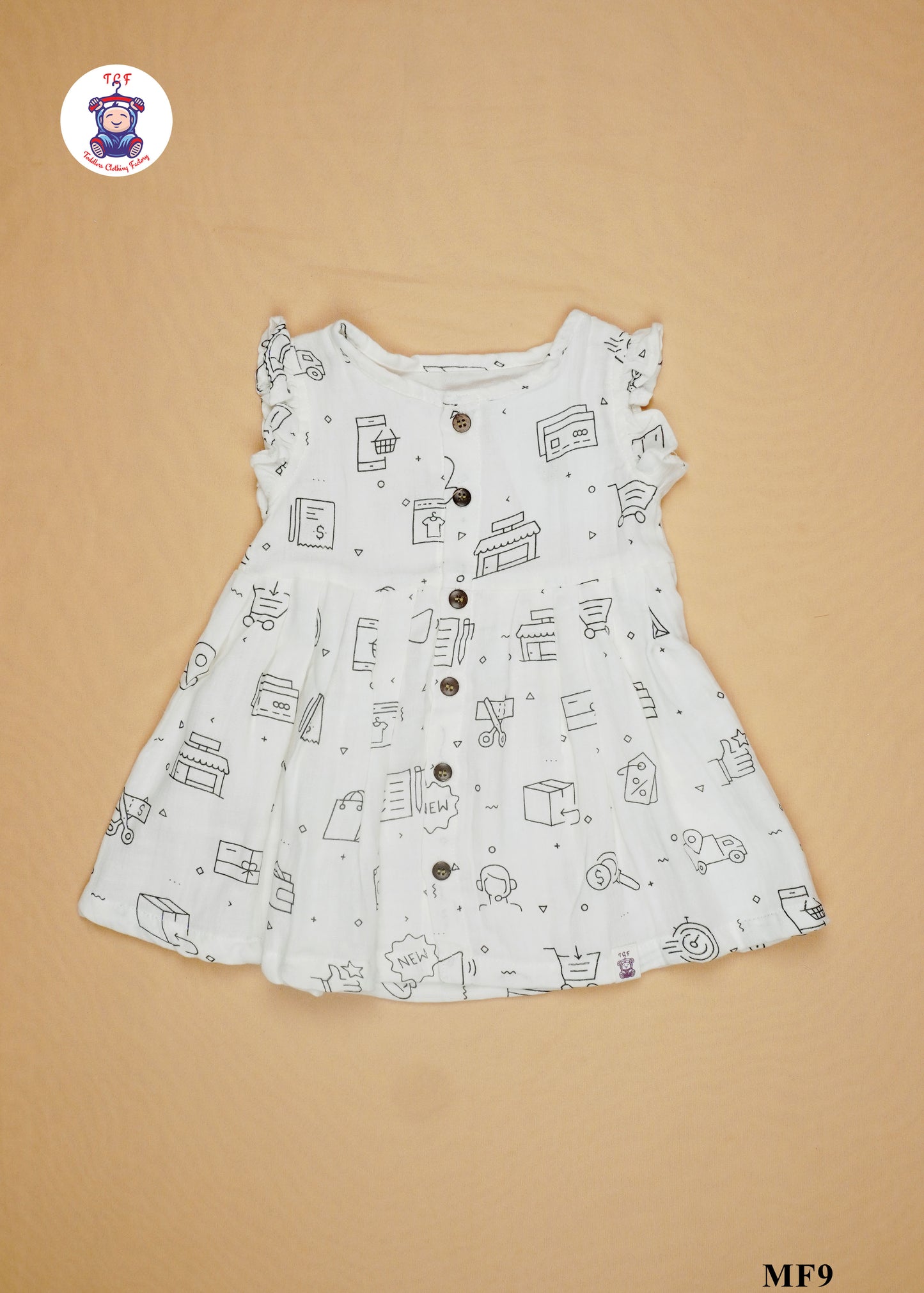 Landscape - Girls Readymade Muslin Frocks