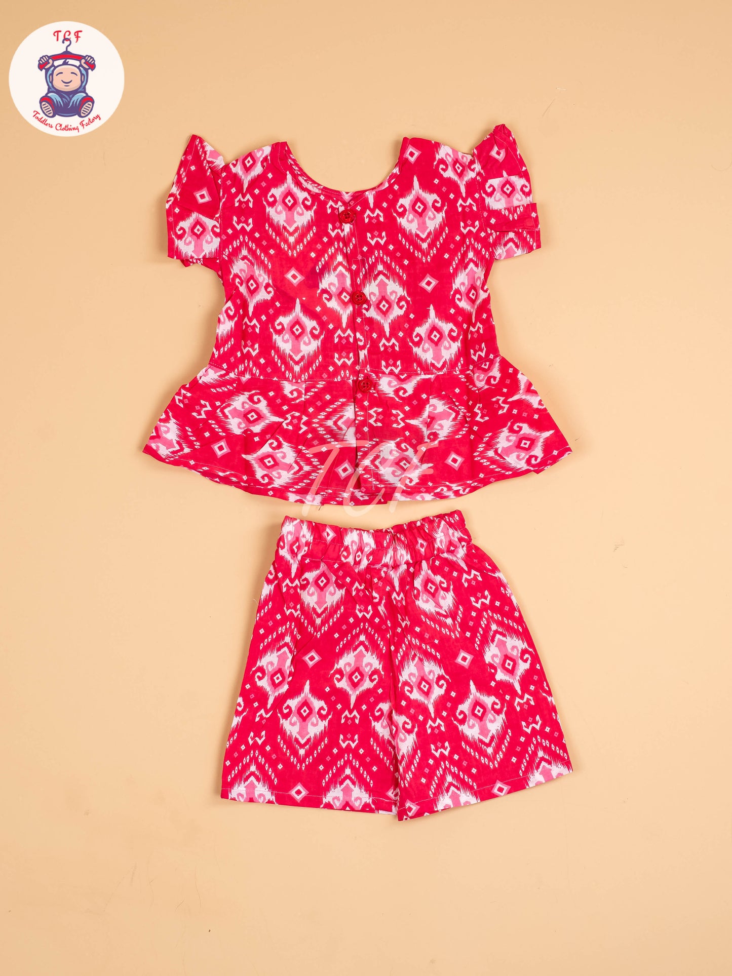 Pink & White - Girls Readymade Co-ords Sets