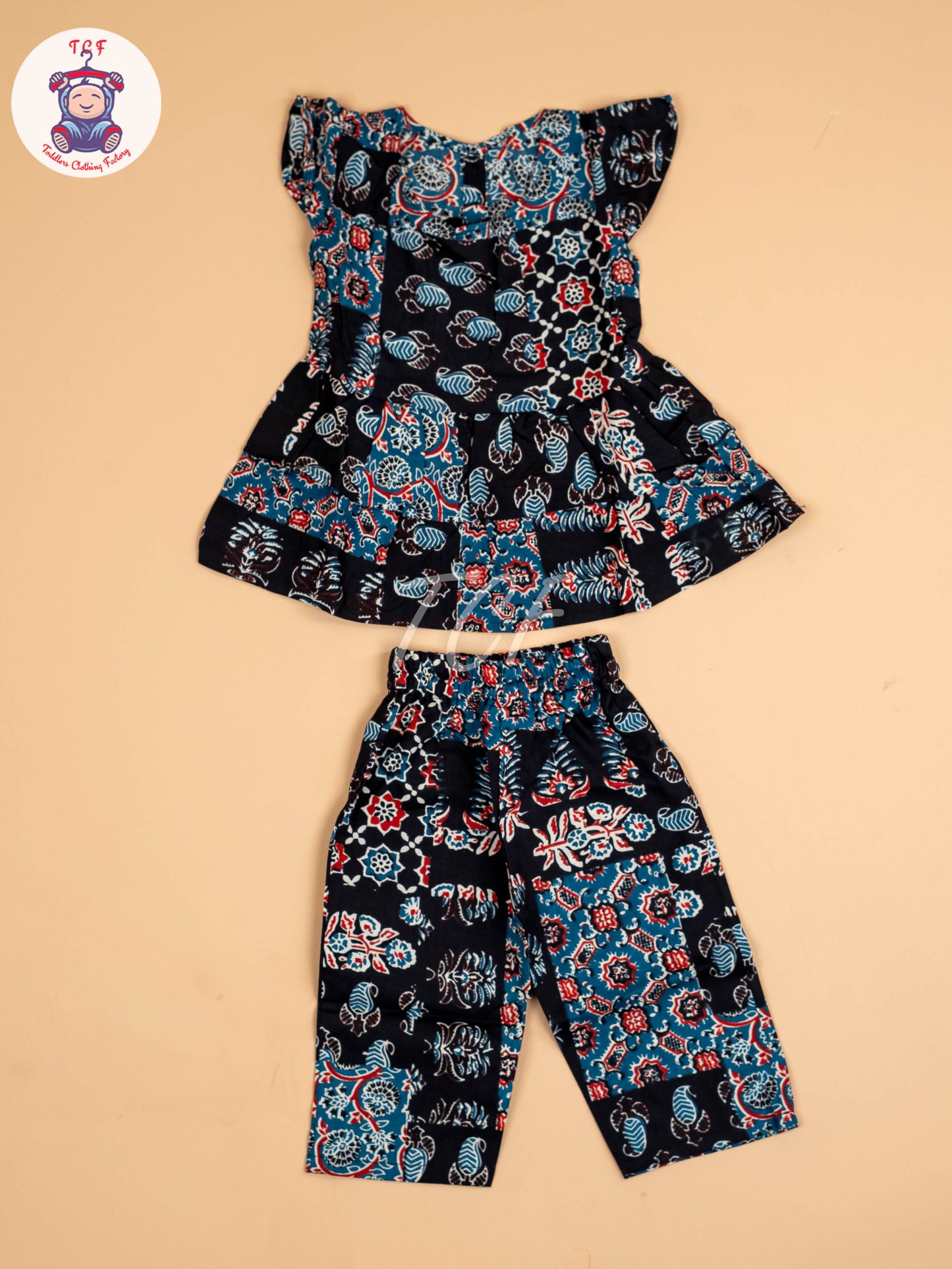 Black & Blue - Girls Readymade Co-ords Sets