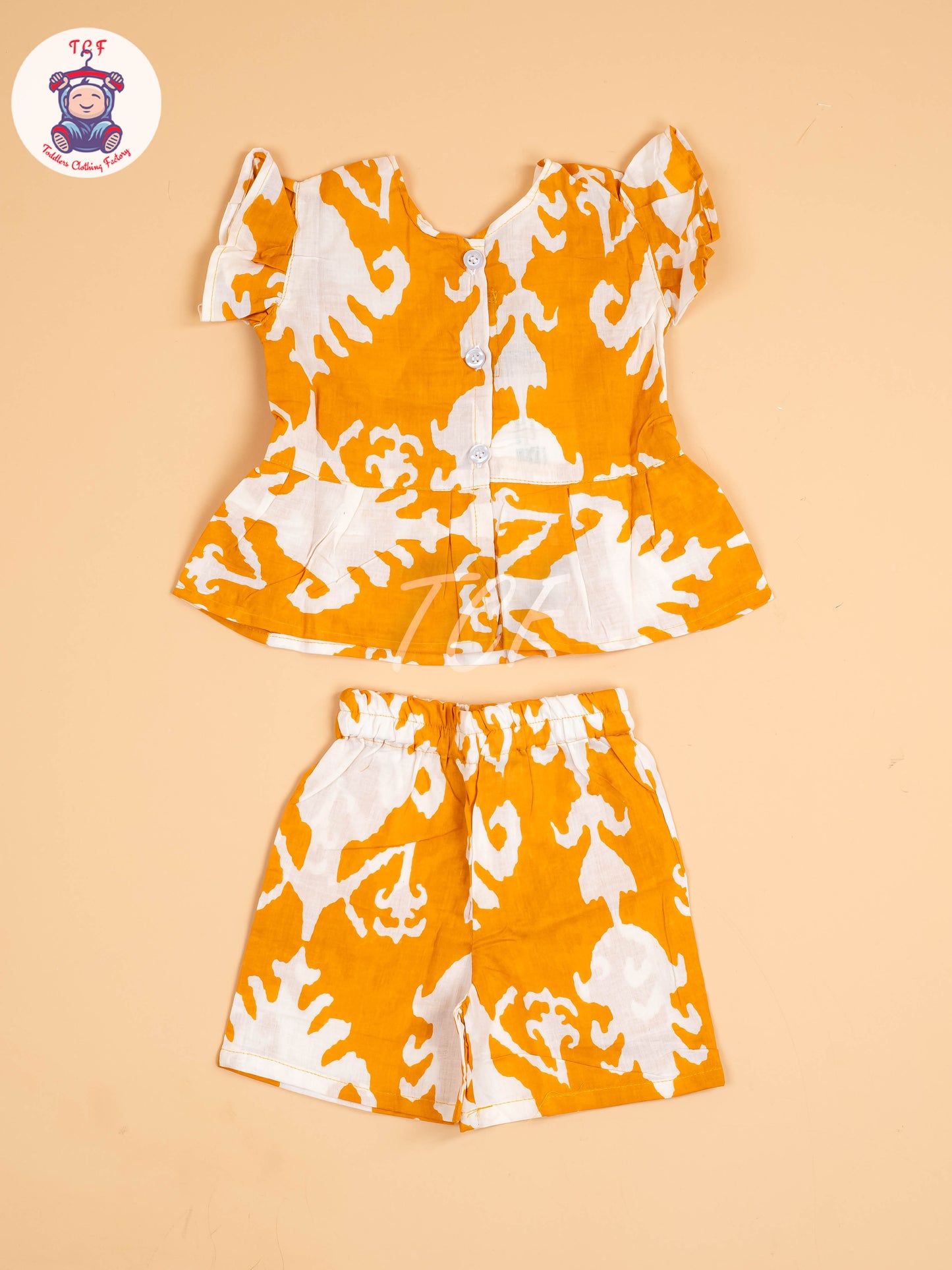 Yellow & White - Girls Readymade Co-ords Sets