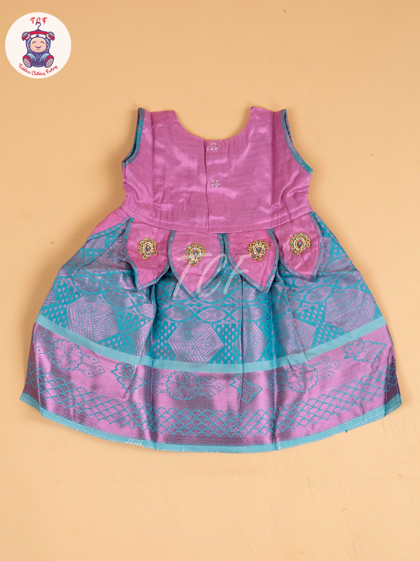 Lavender & Teal Blue - Frock