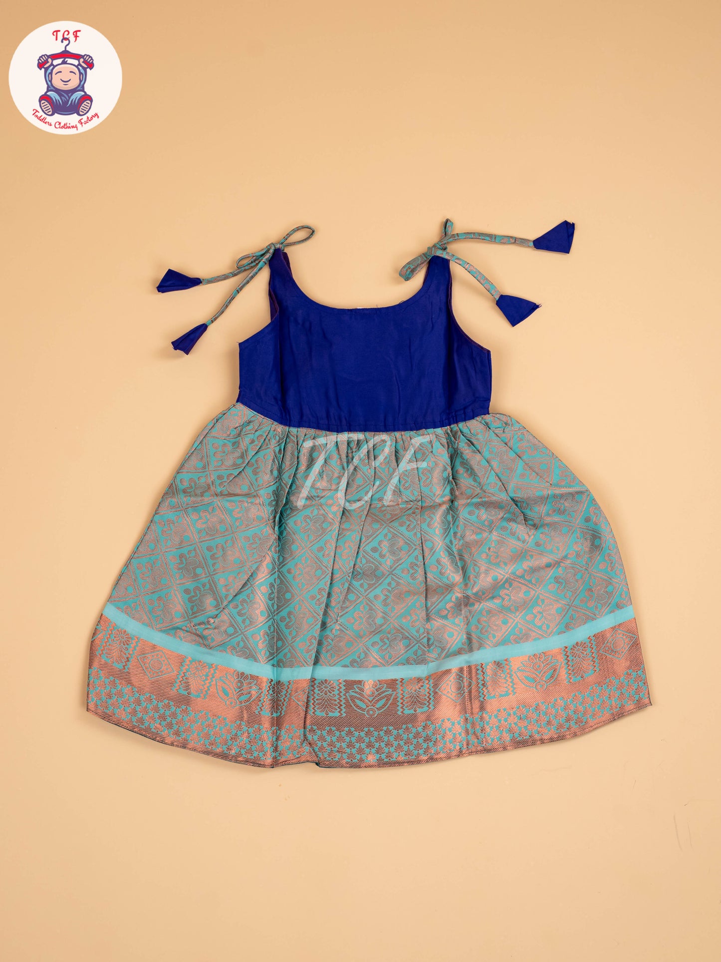 Blue & Teal Blue - Frock