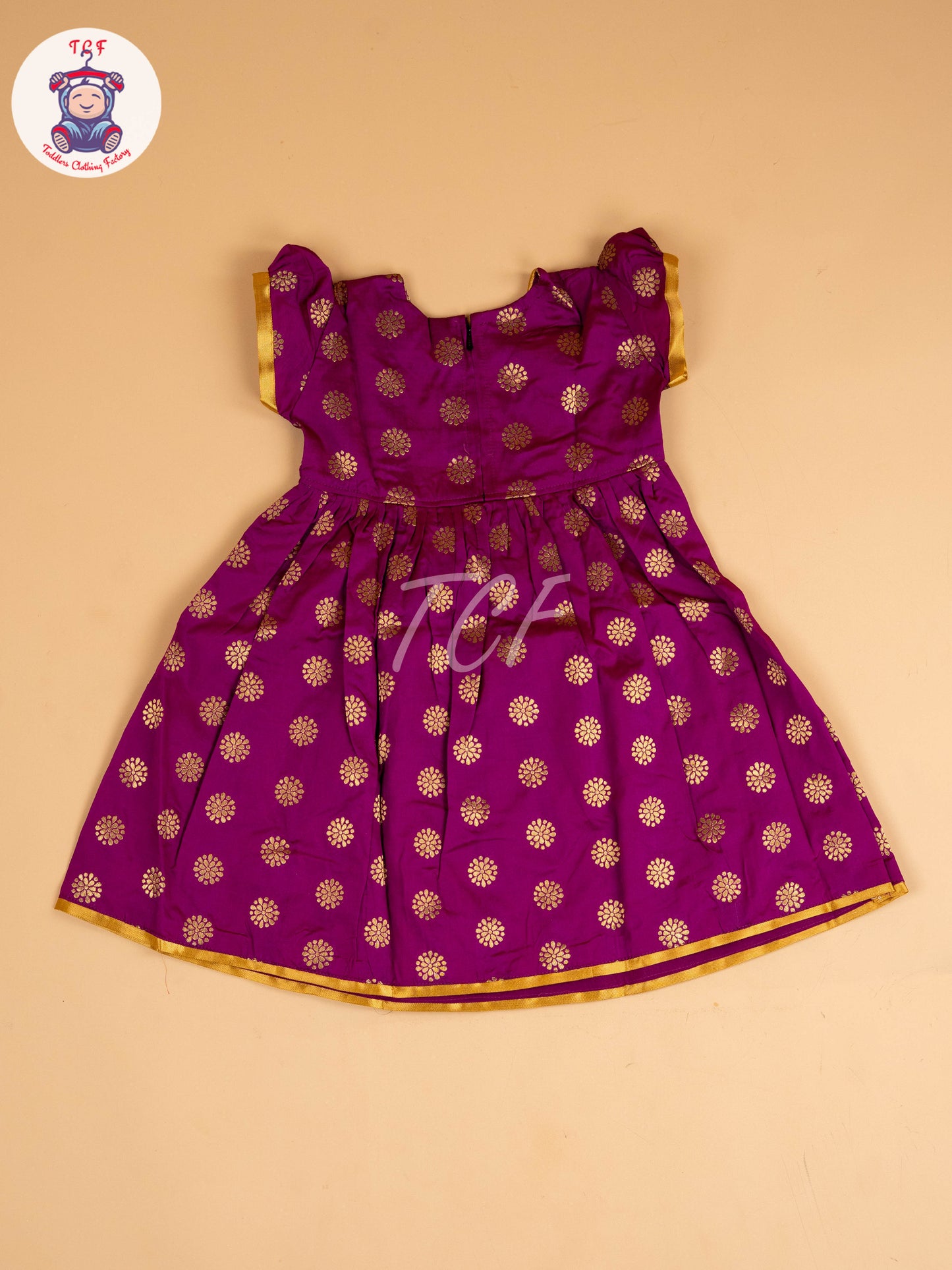 Magenta & Gold - Frock