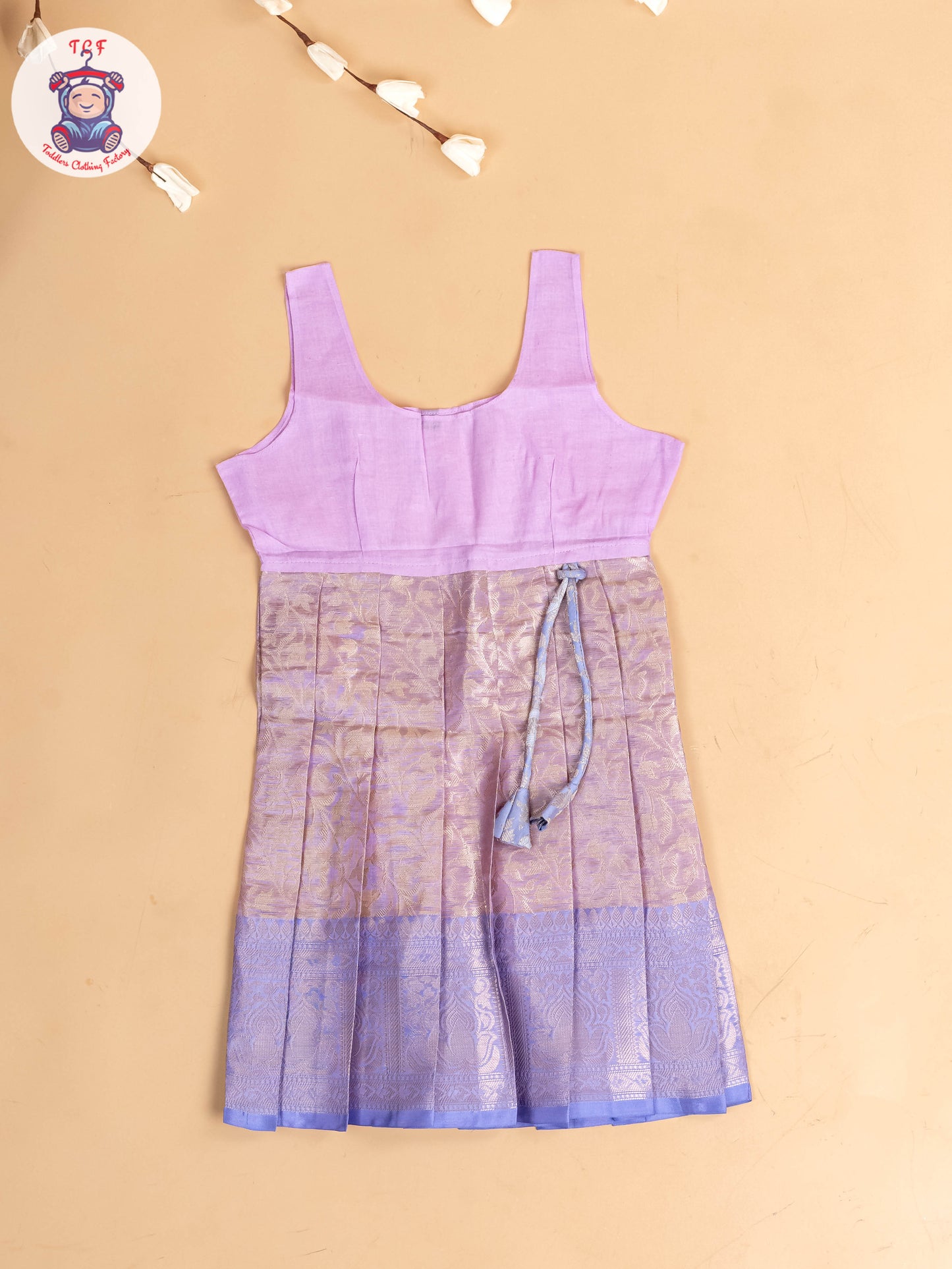 Lavender - Girls Readymade Pavadai Sattai