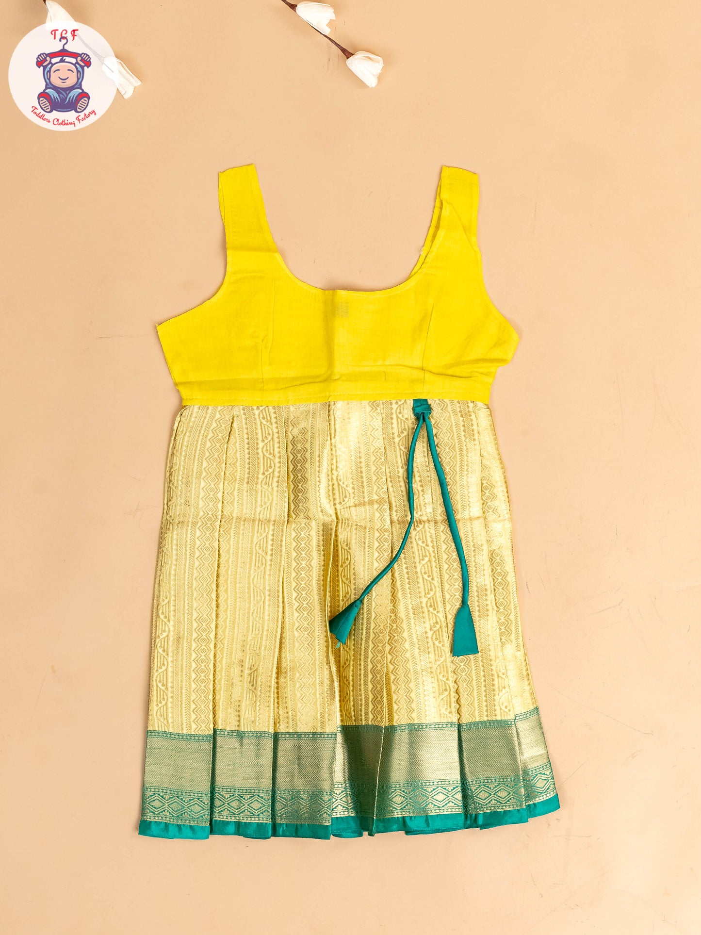 Green & God - Girls Readymade Pavadai Sattai
