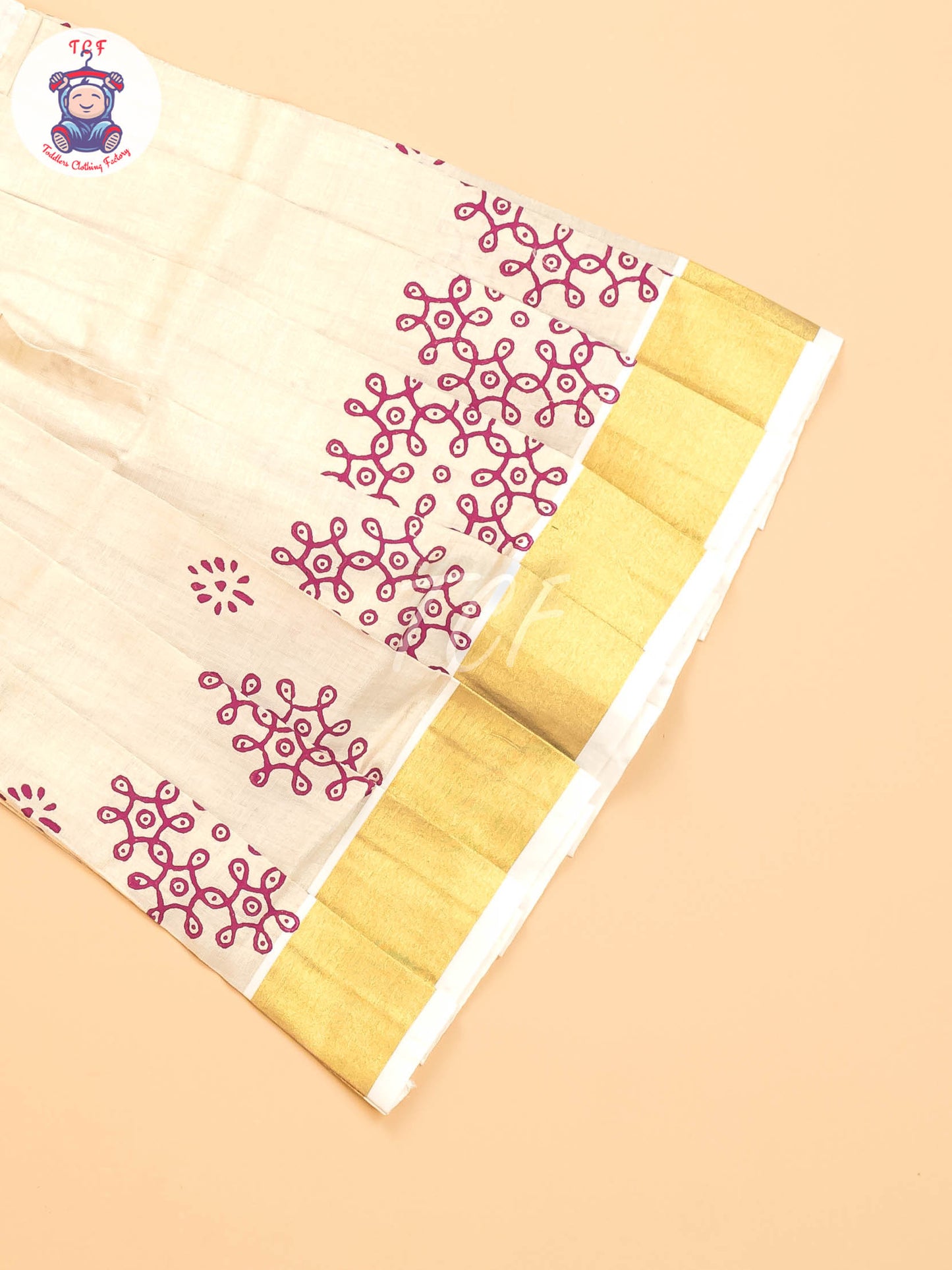 Magenta & Gold - Pavadai Sattai