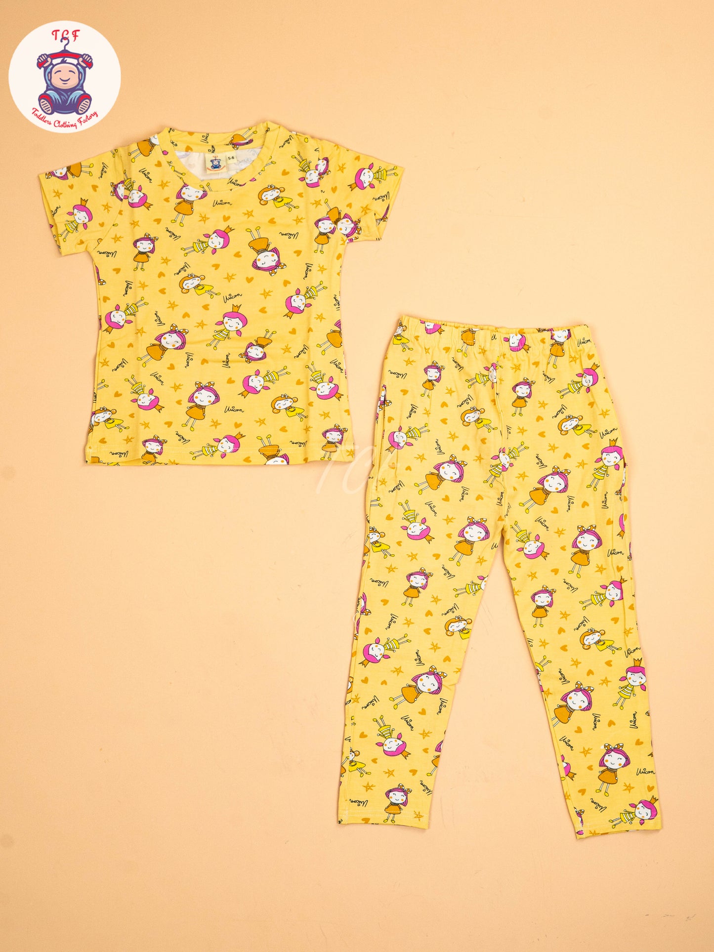 Yellow Unicorn - Unisex Co-ords Sets