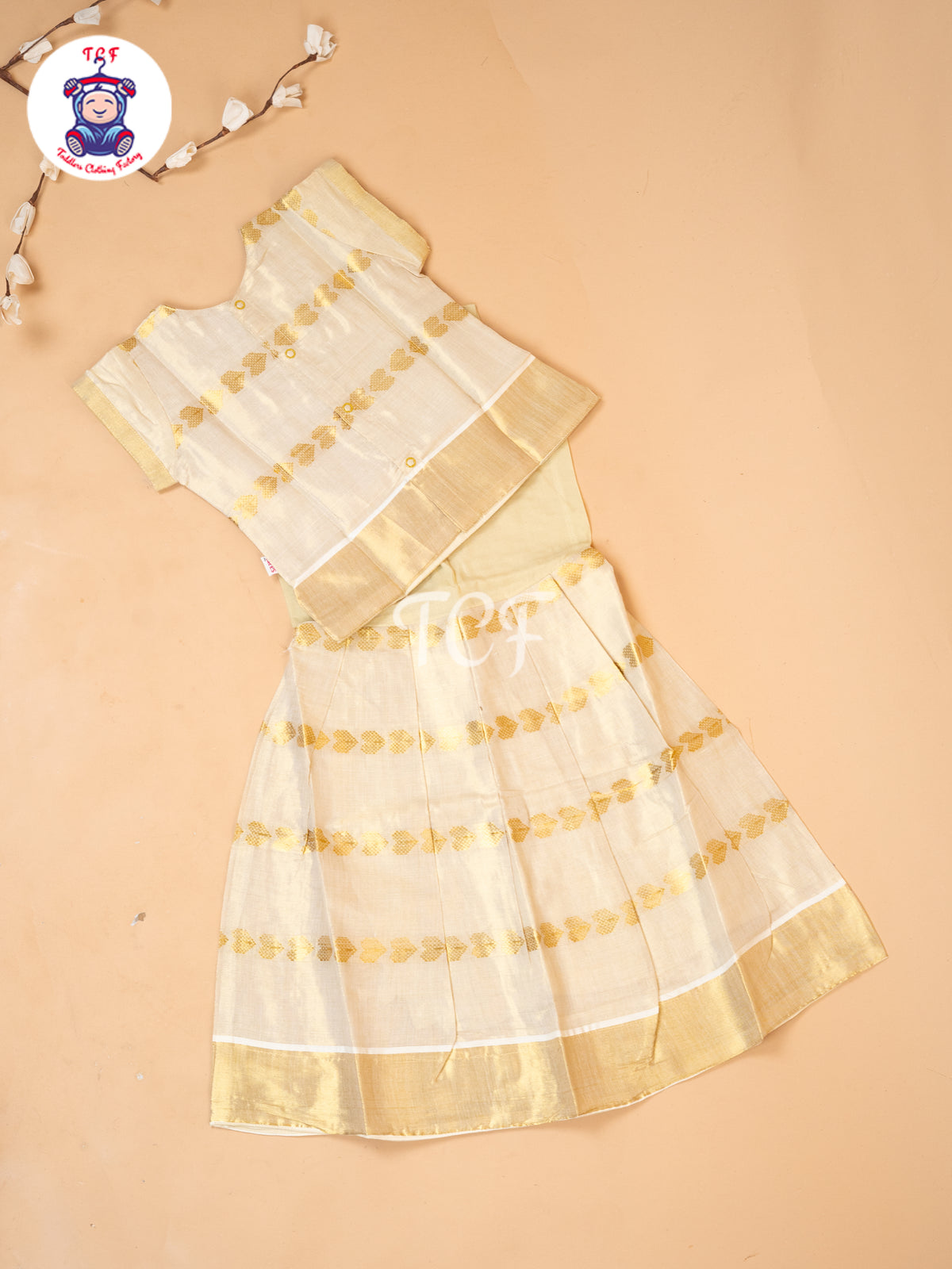 Kerala Cotton - Girls Readymade Pavadai Sattai