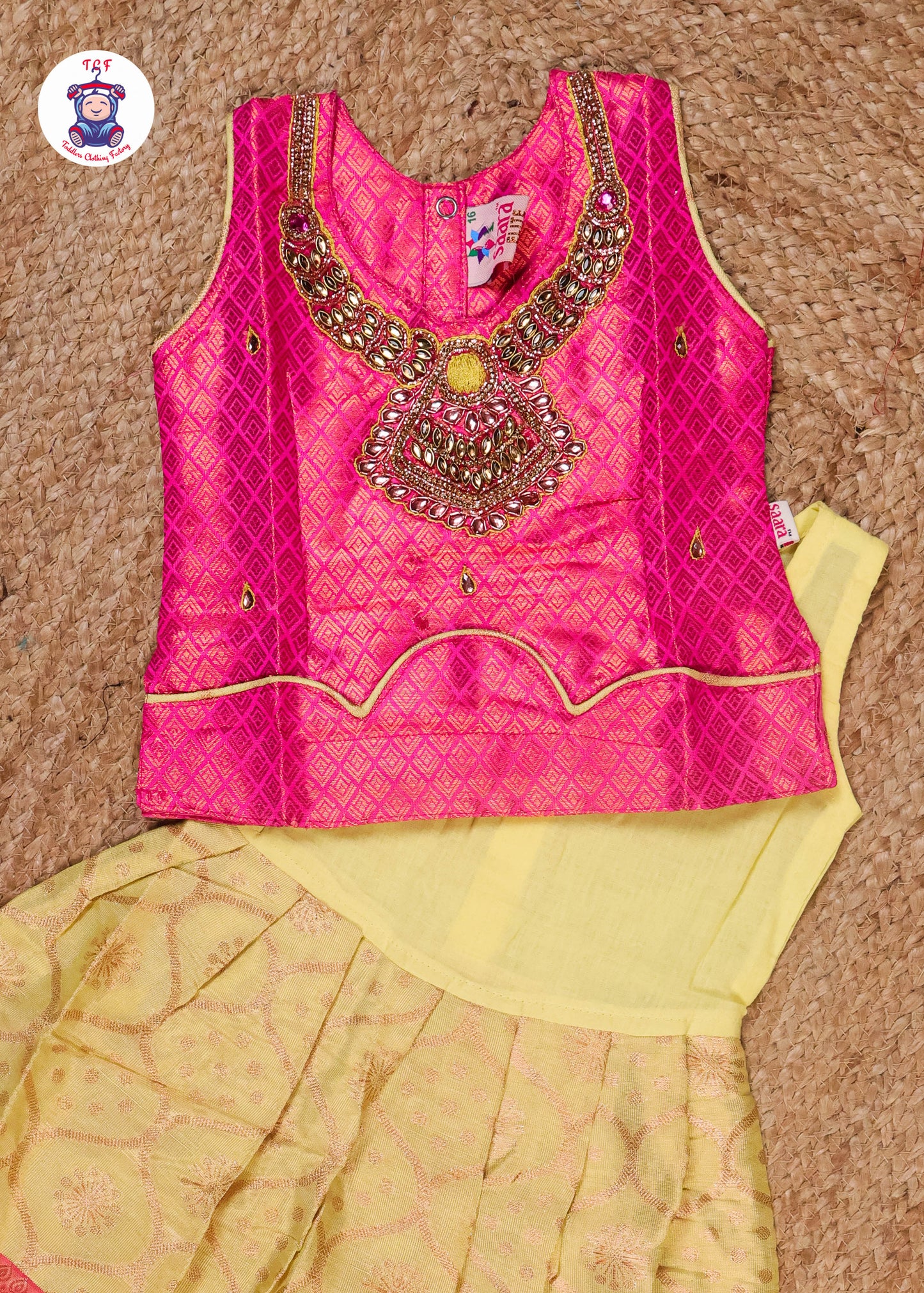 Pink & Sandal - Pavadai Sattai