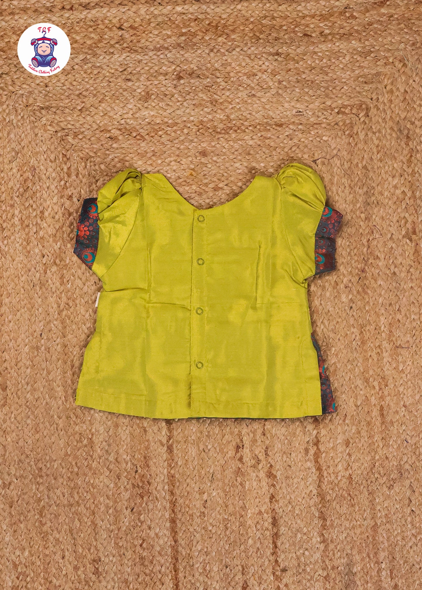 Apple Green & Blue - Pavadai Sattai
