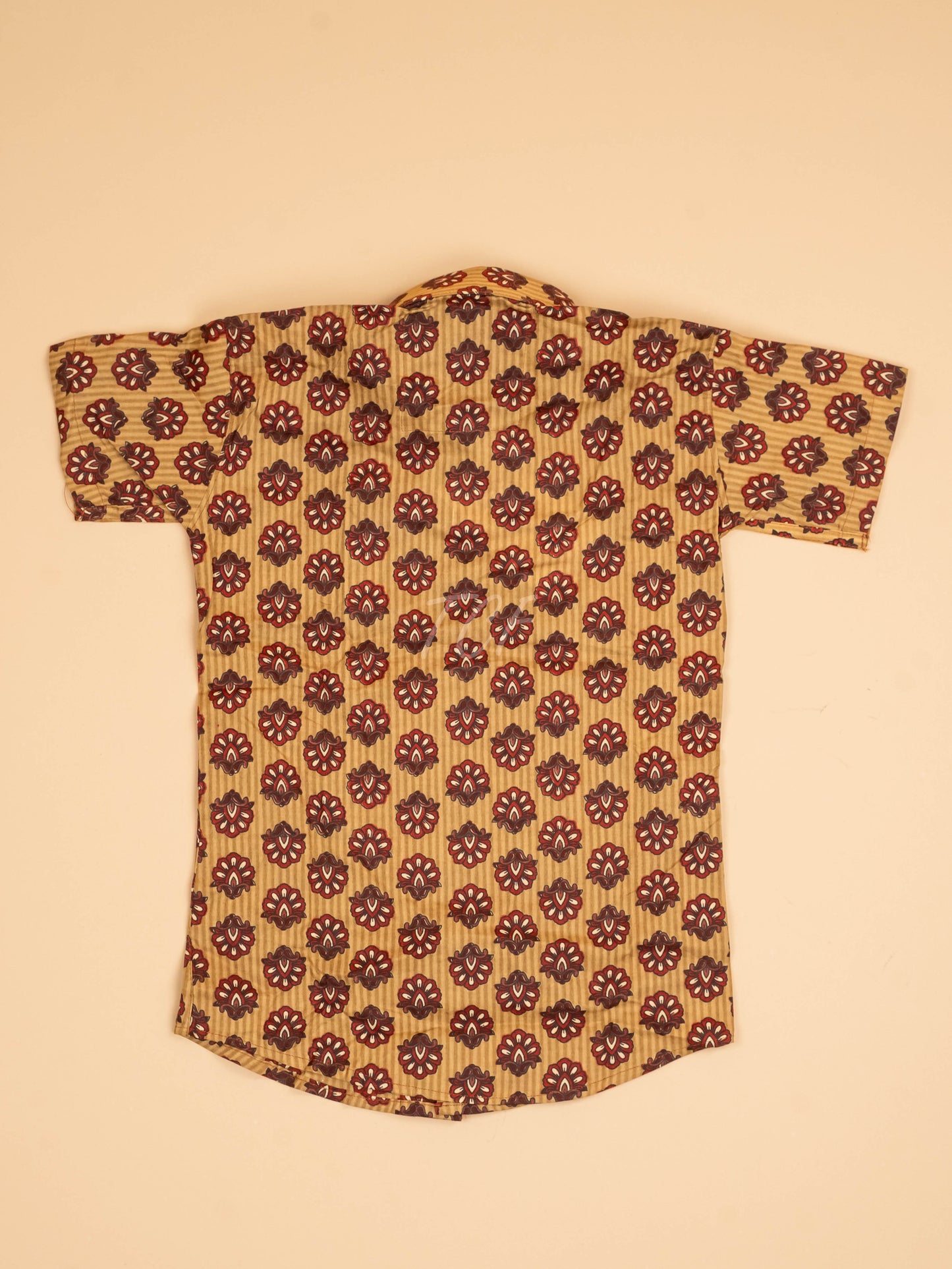 Mustard & Maroon - Boys Readymade Cotton Printed Shirts