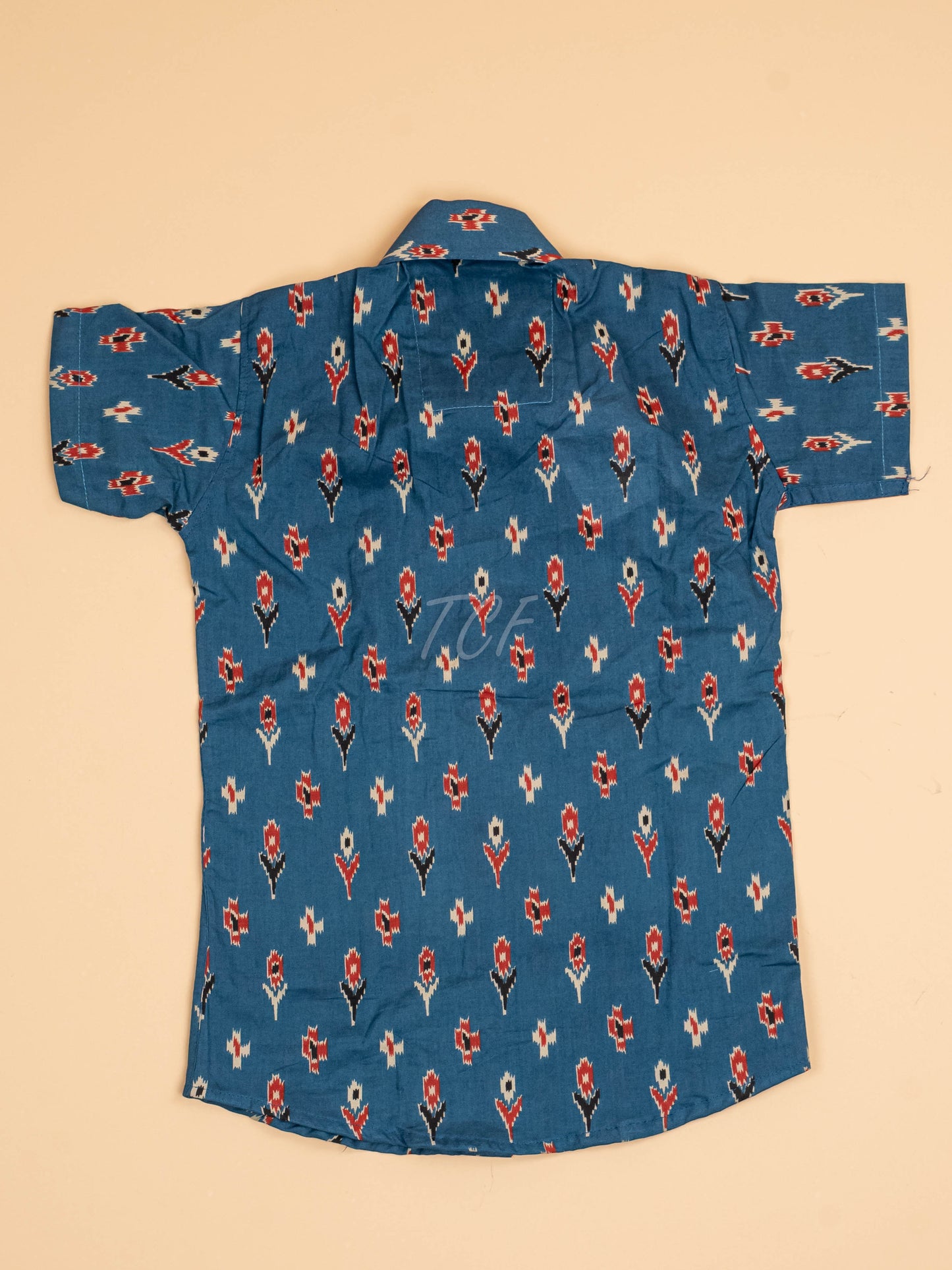 Blue - Boys Readymade Cotton Printed Shirts