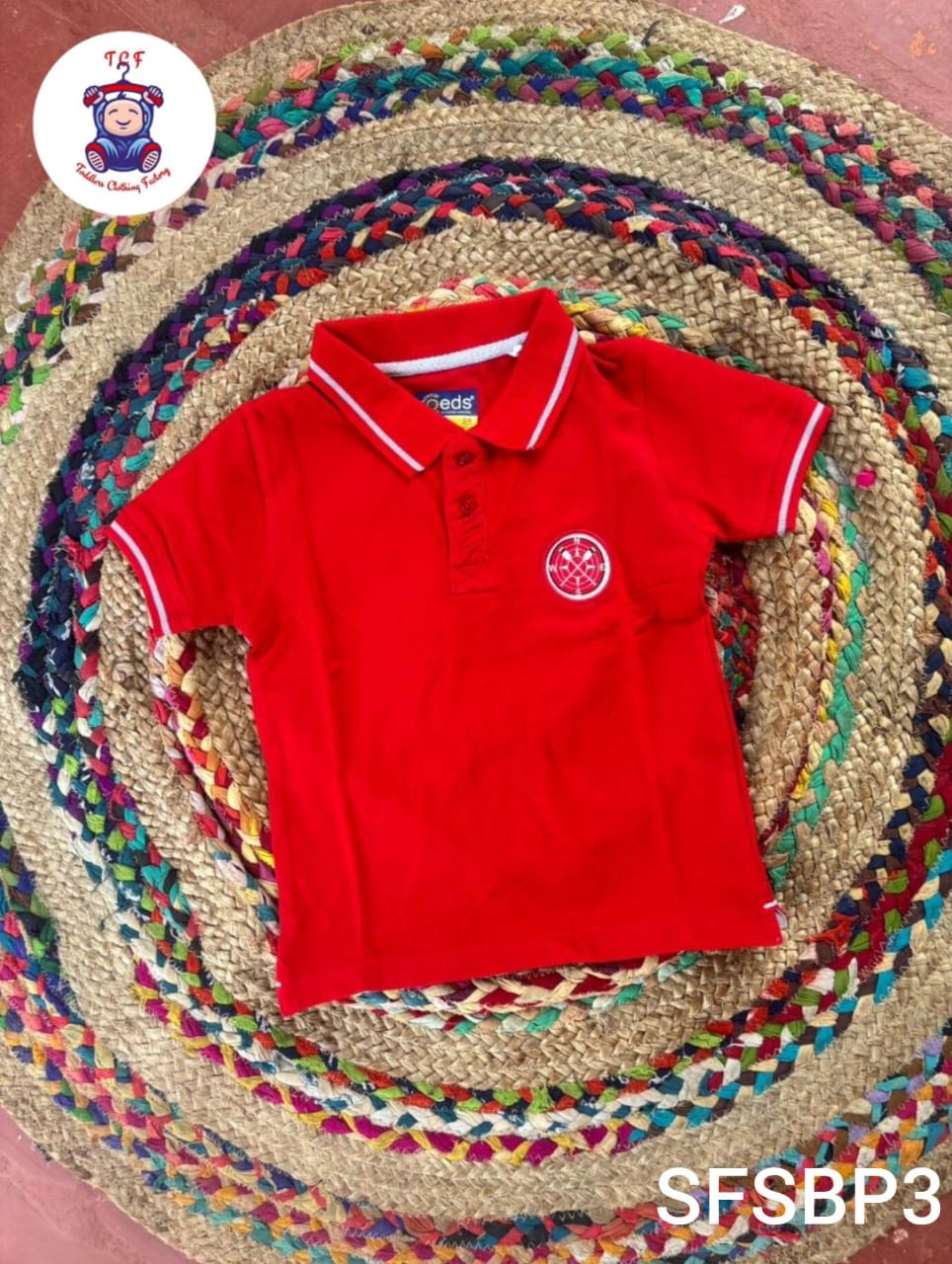 Boys Polo T-shirt Red