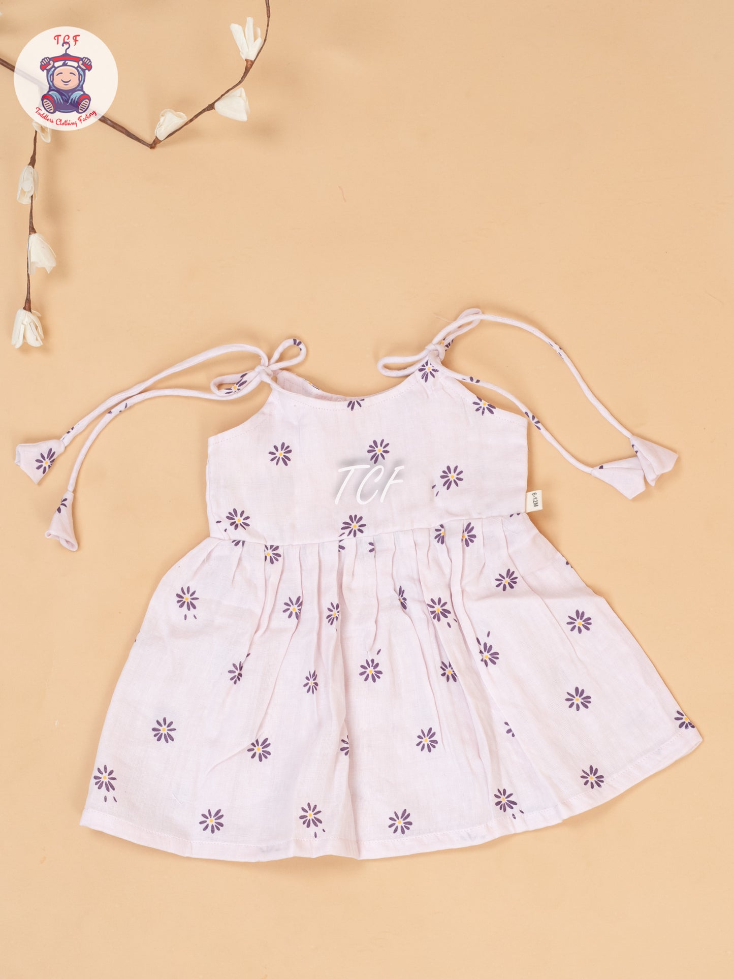 Baby Pink - Girls Muslin Frocks