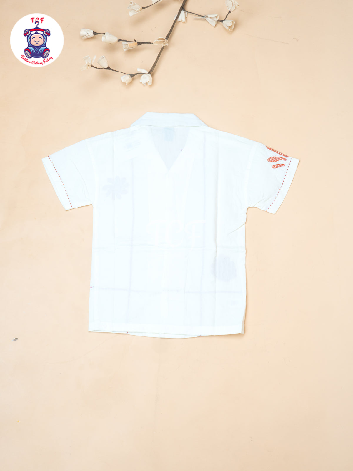Half White - Boys Readymade Spread Collor Shirts