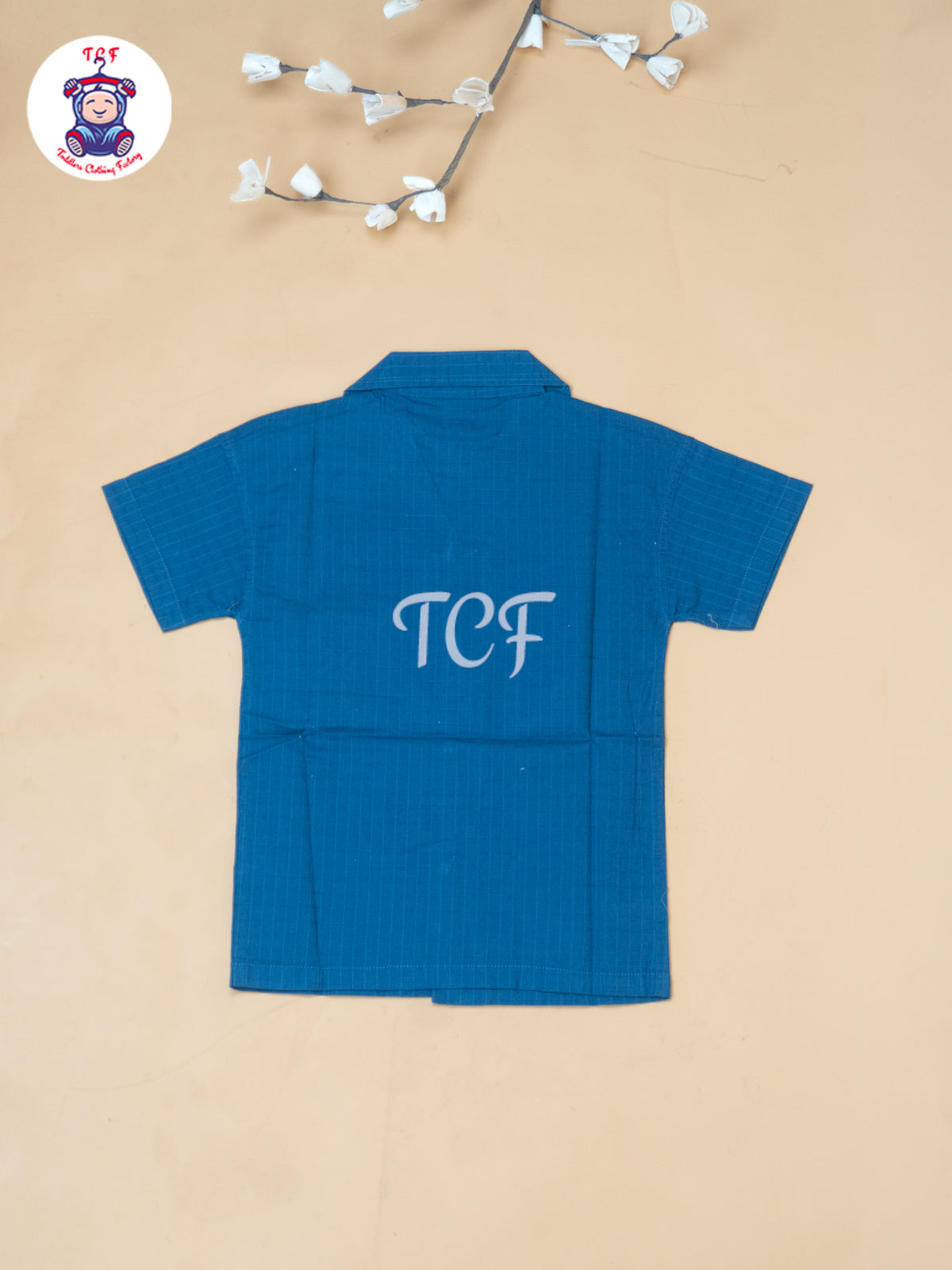 Navy Blue - Boys Readymade Spread Collor Shirts