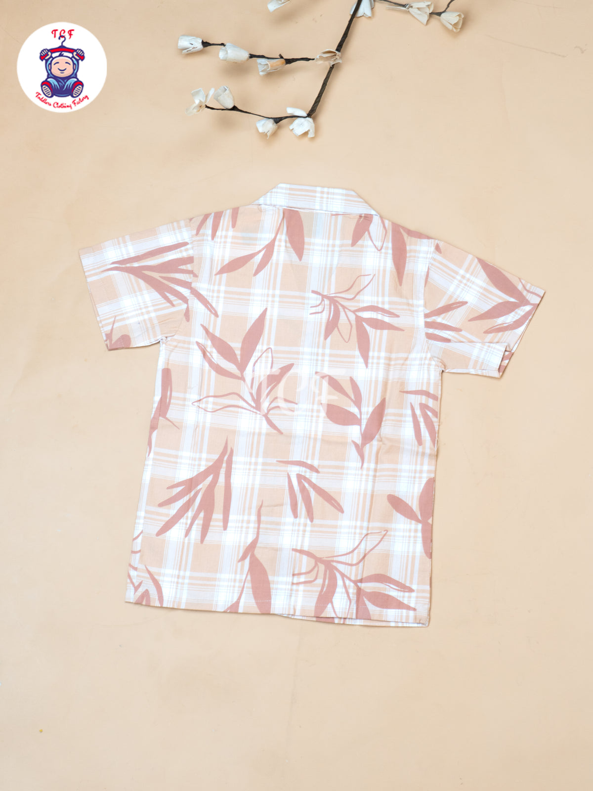 Orange - Boys Readymade Spread Collor Shirts