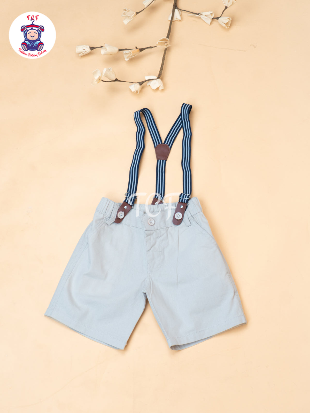 Sea Green - Boys Readymade Spread Collor Shirts & Suspender Sets