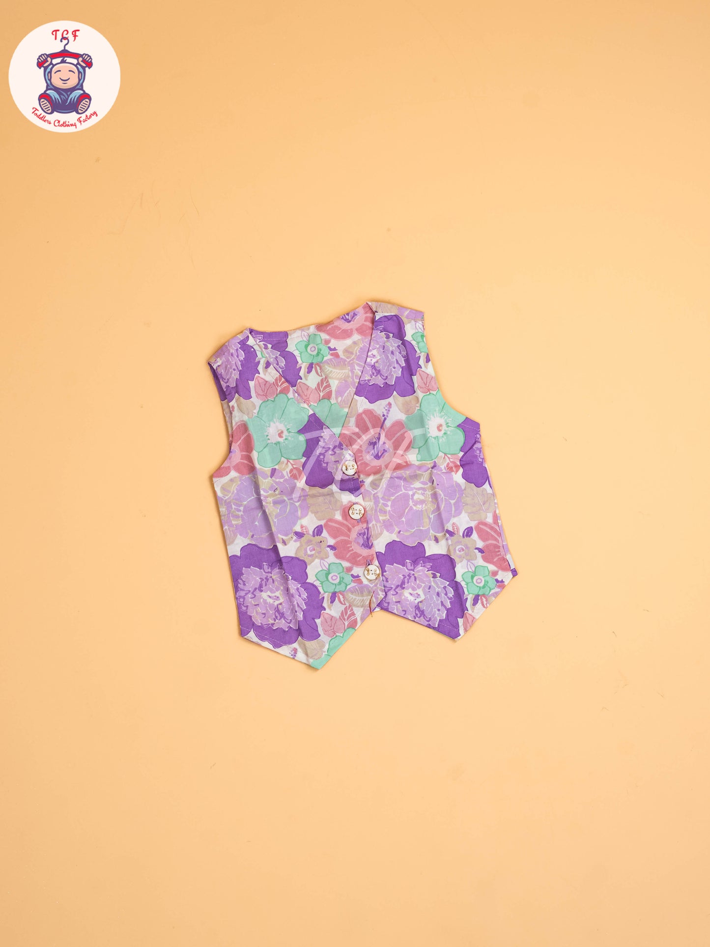 Purple & Green - Girls Floral printed Co-ords Sets