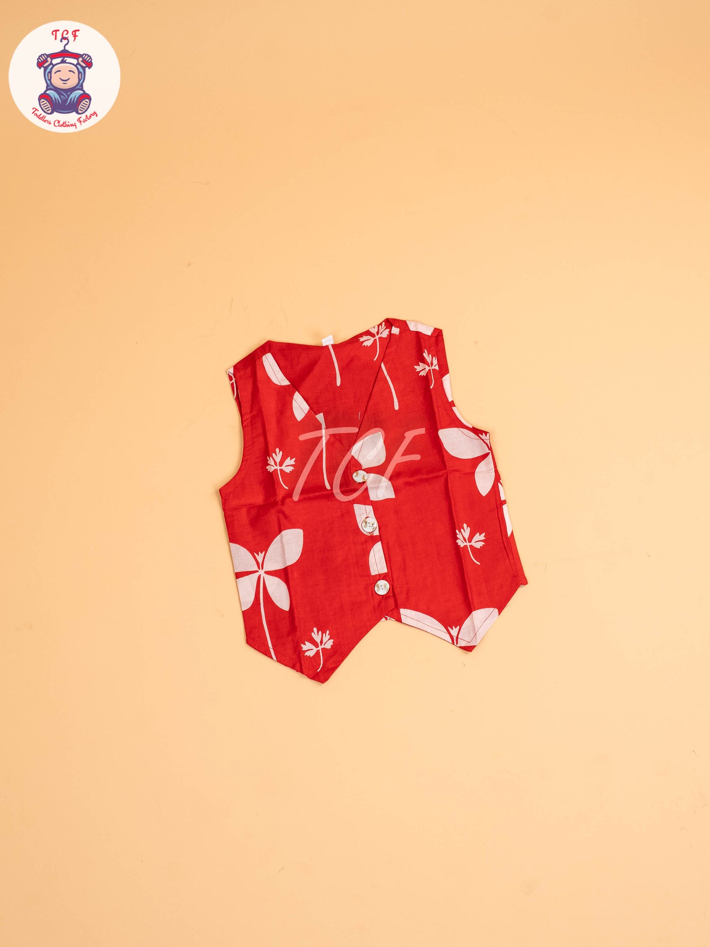 Red - Girls Floral printed Co-ords Sets