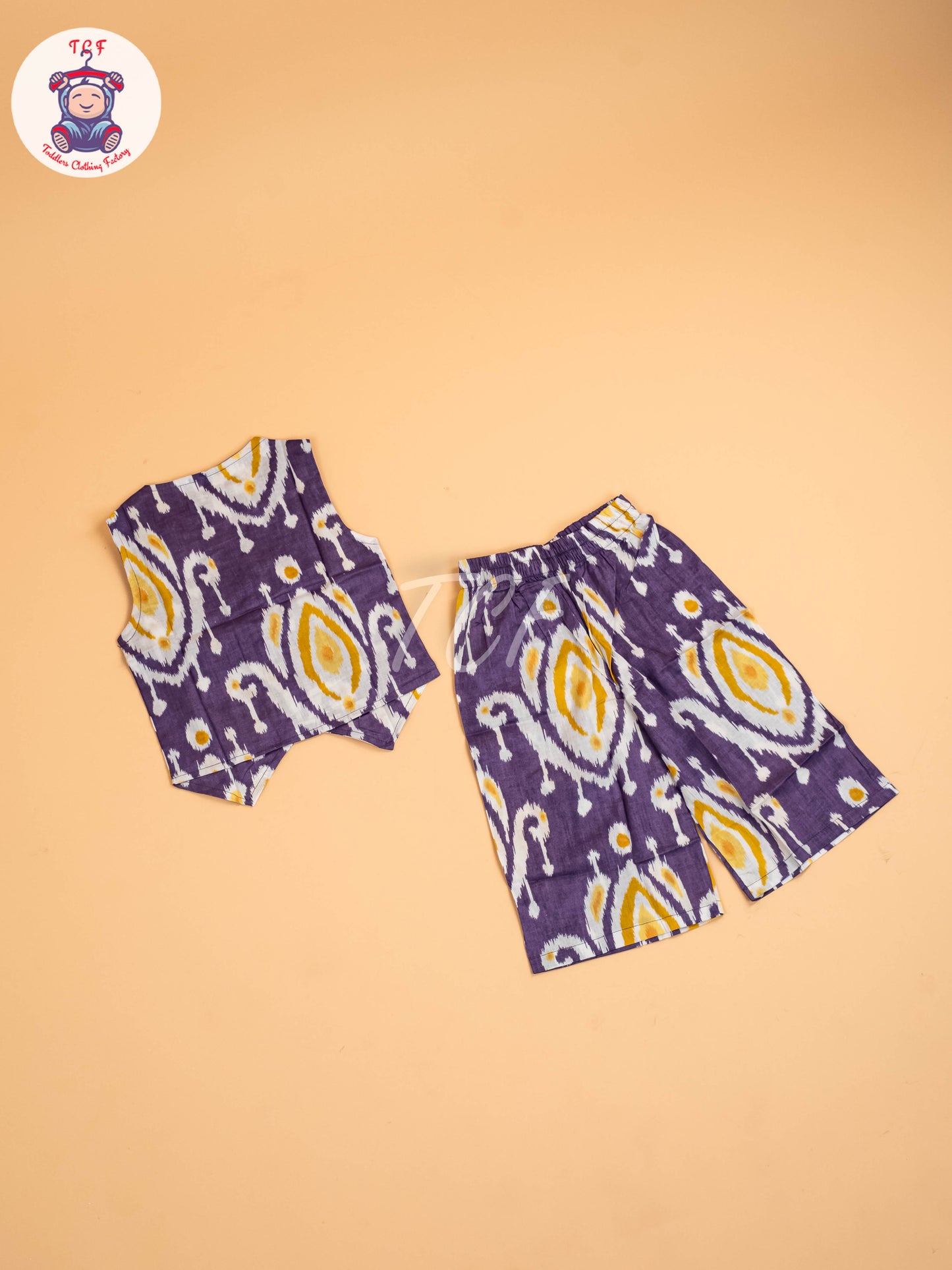 Violet - Girls Ikat printed Co-ords Sets