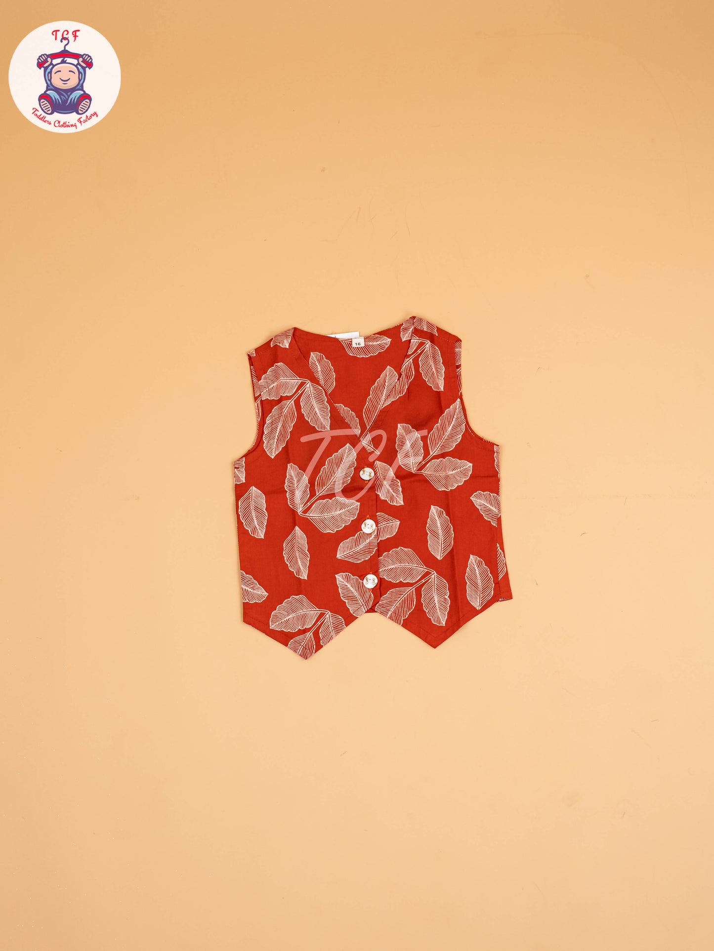 Brown - Girls Ikat printed Co-ords Sets