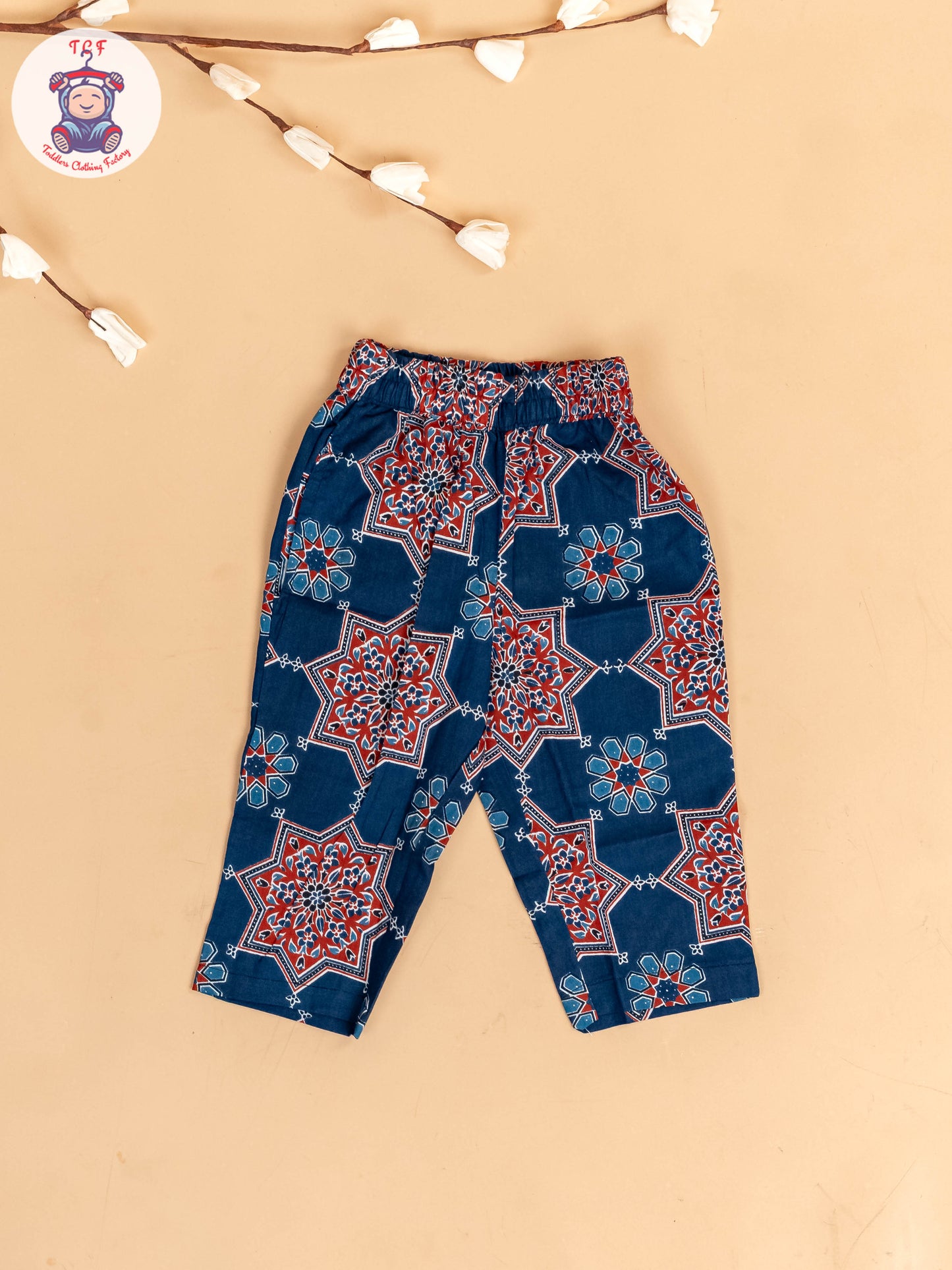 Light Blue - Girls Floral Printed Co-ords Sets