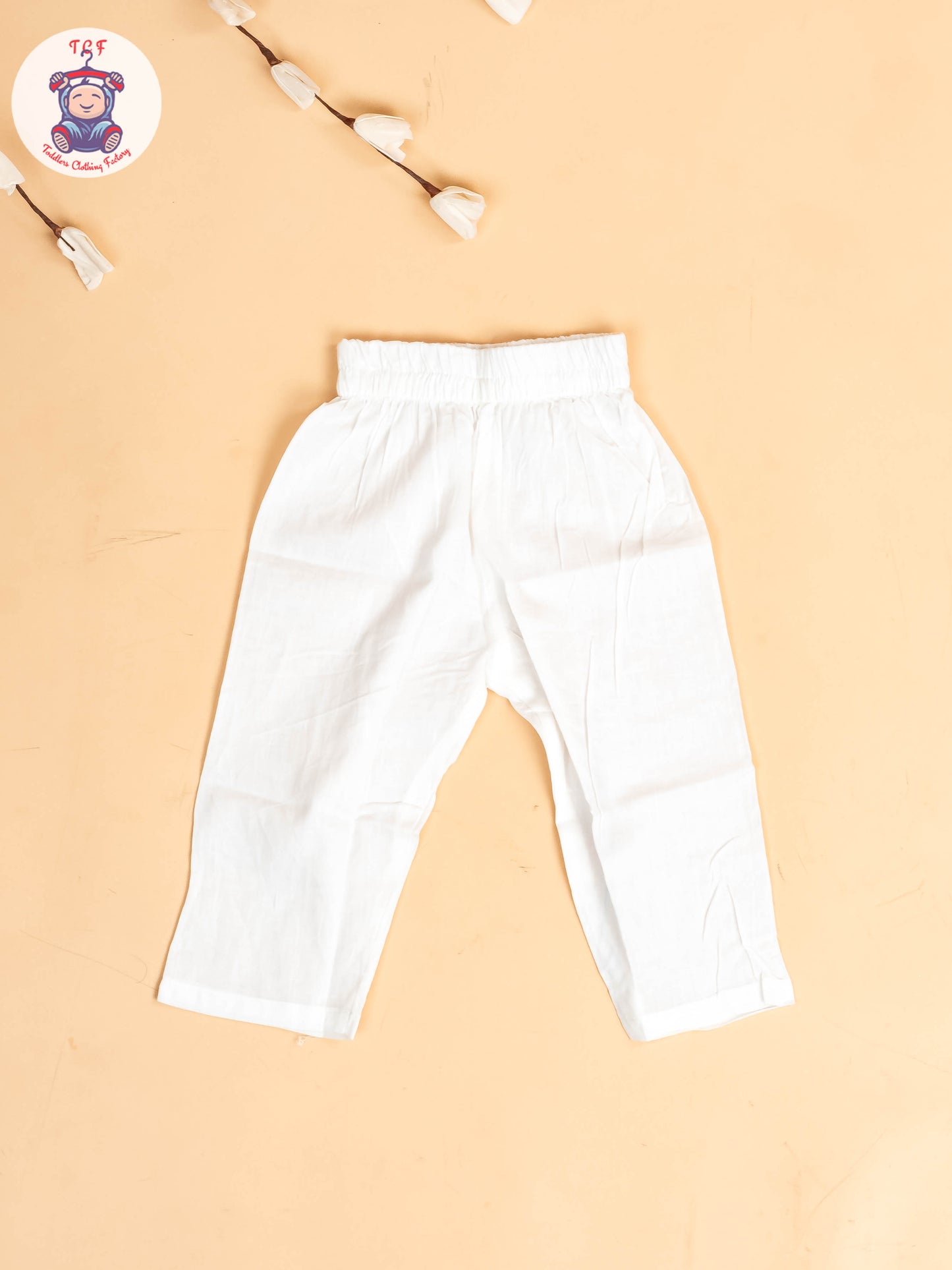 Green & White - Boys Floral Printed Kurta With Pant