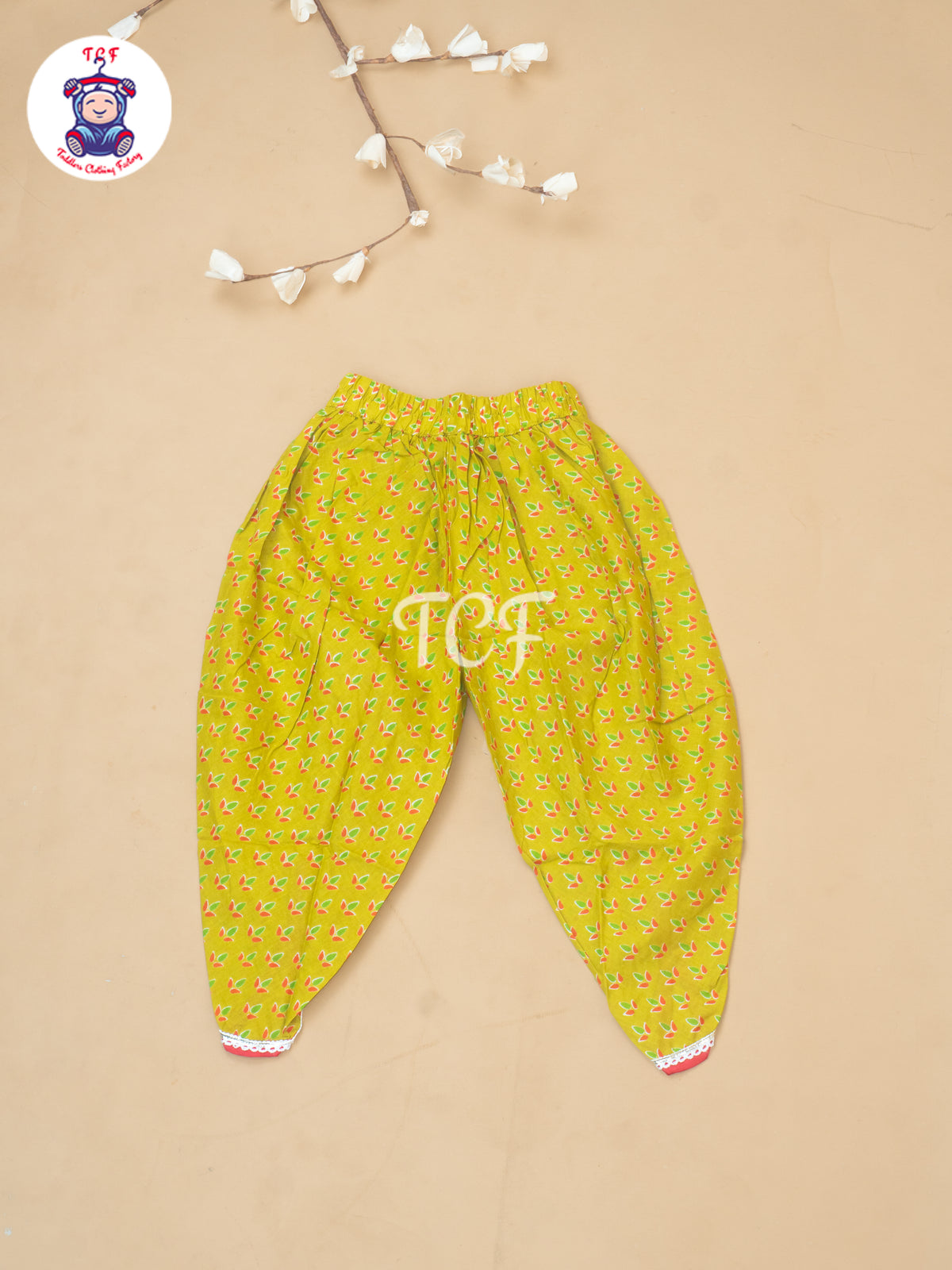 Mehandi Green - Girls Embrodiery Salwar With Dhoti