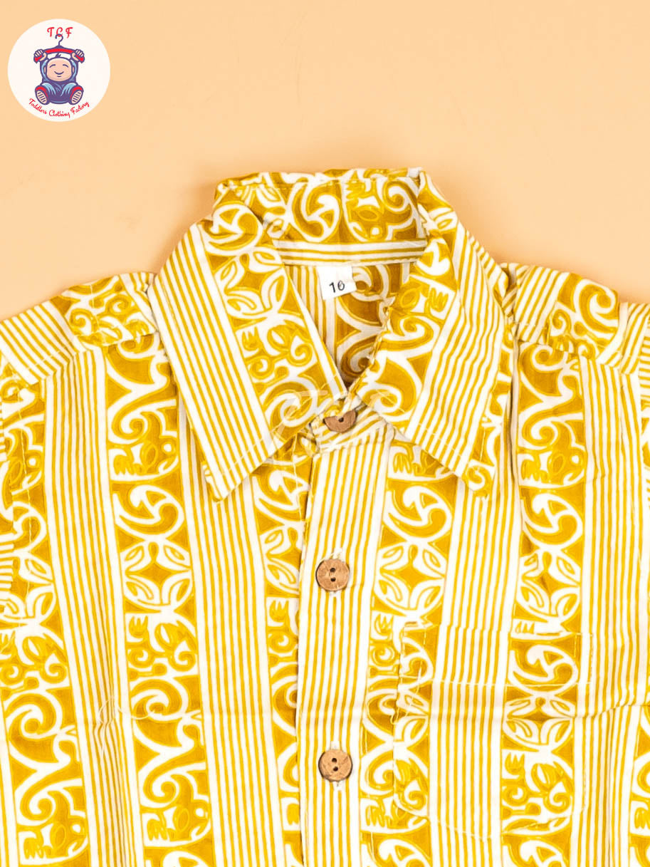 Mustard - Boys Printed Readymade Shirts