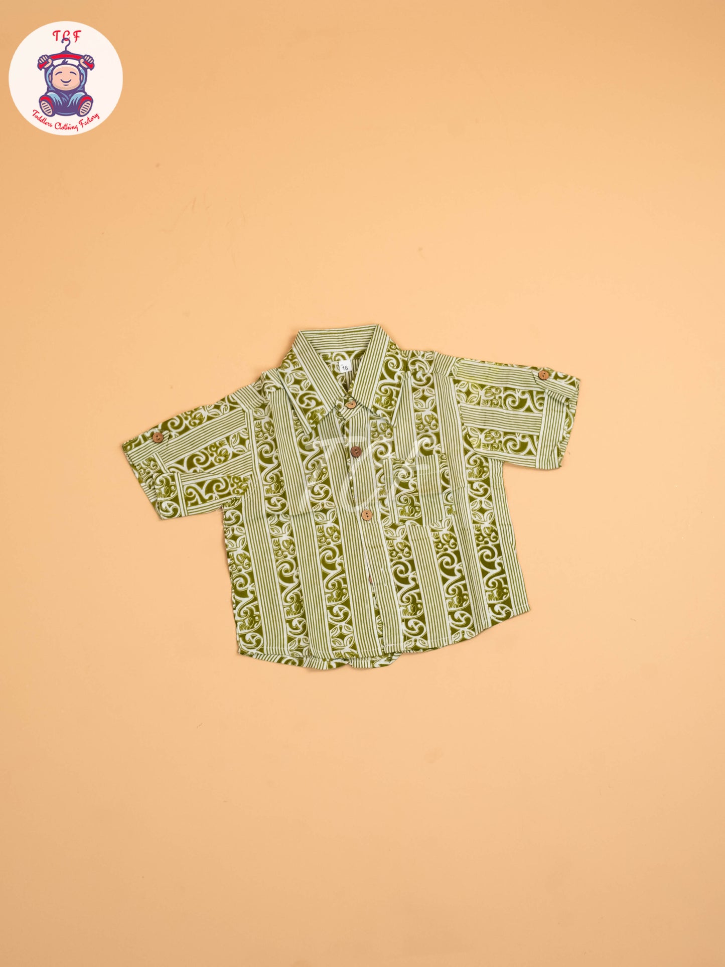 Green - Boys Printed Readymade Shirts