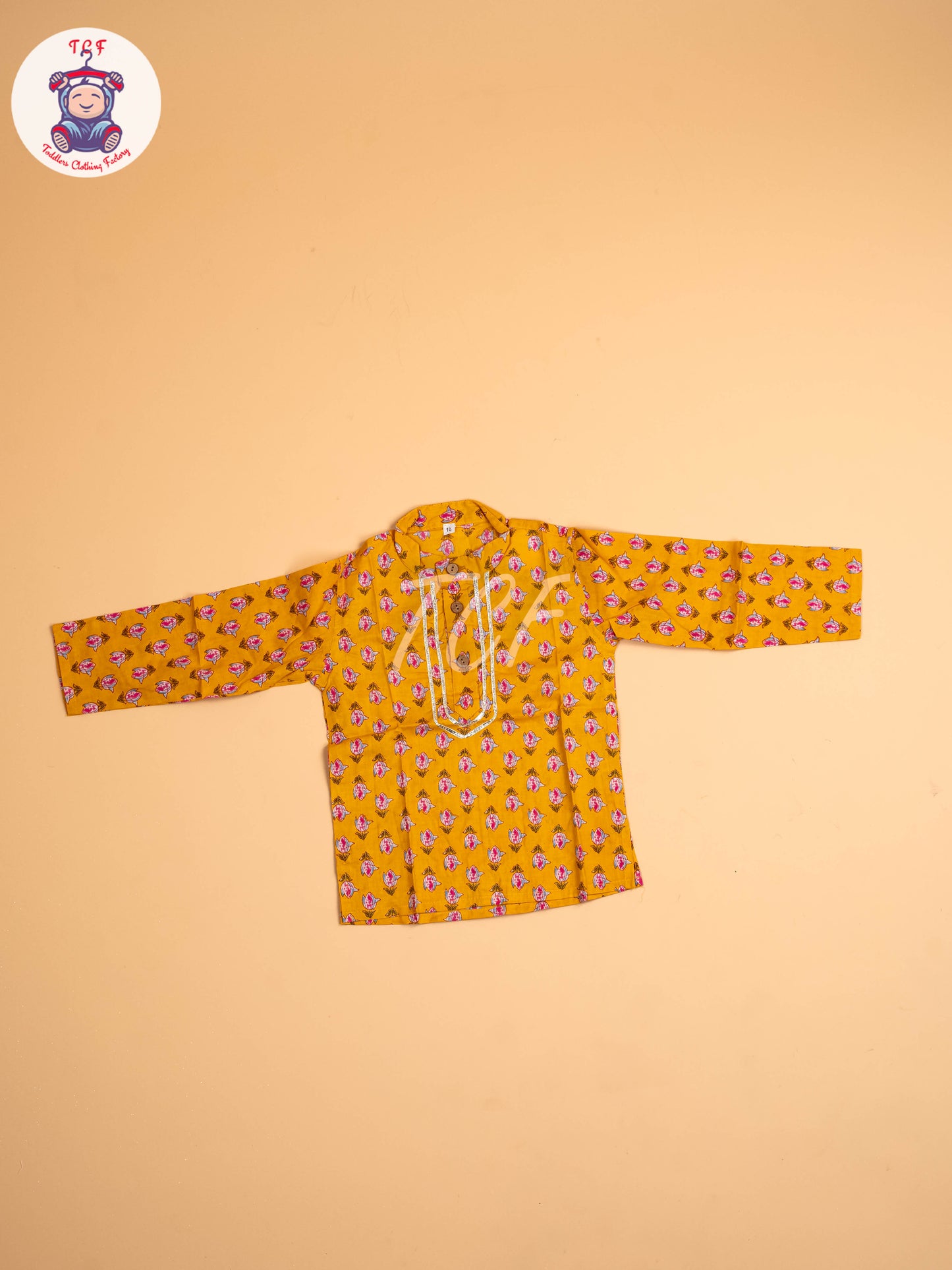 Yellow - Boys Printed Dhoti Kurta Sets
