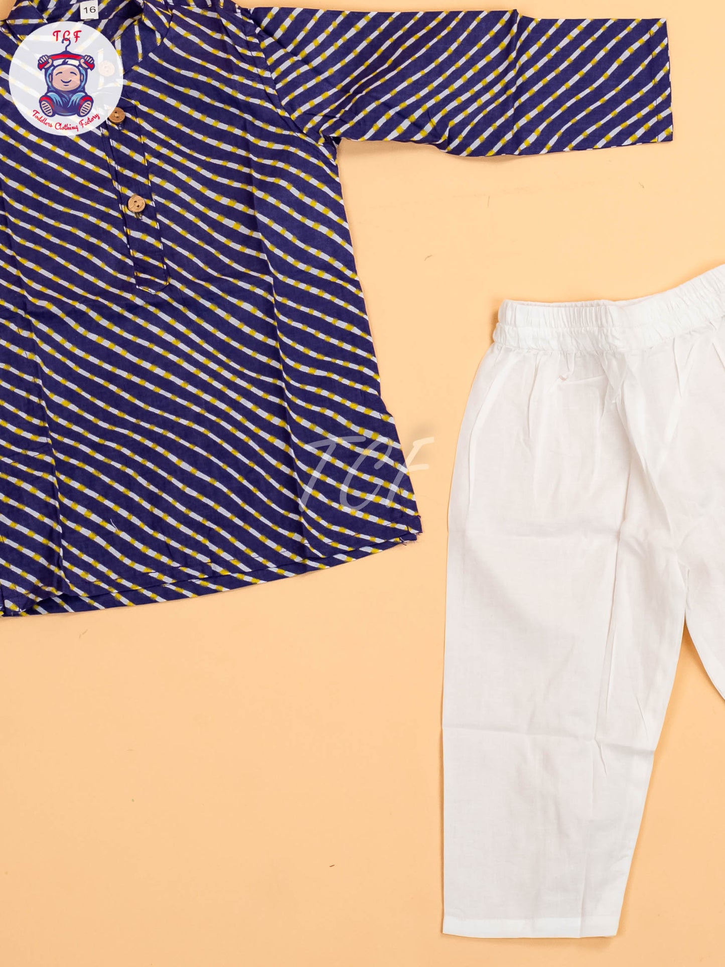 Violet - Boys Printed Kurta With Pant