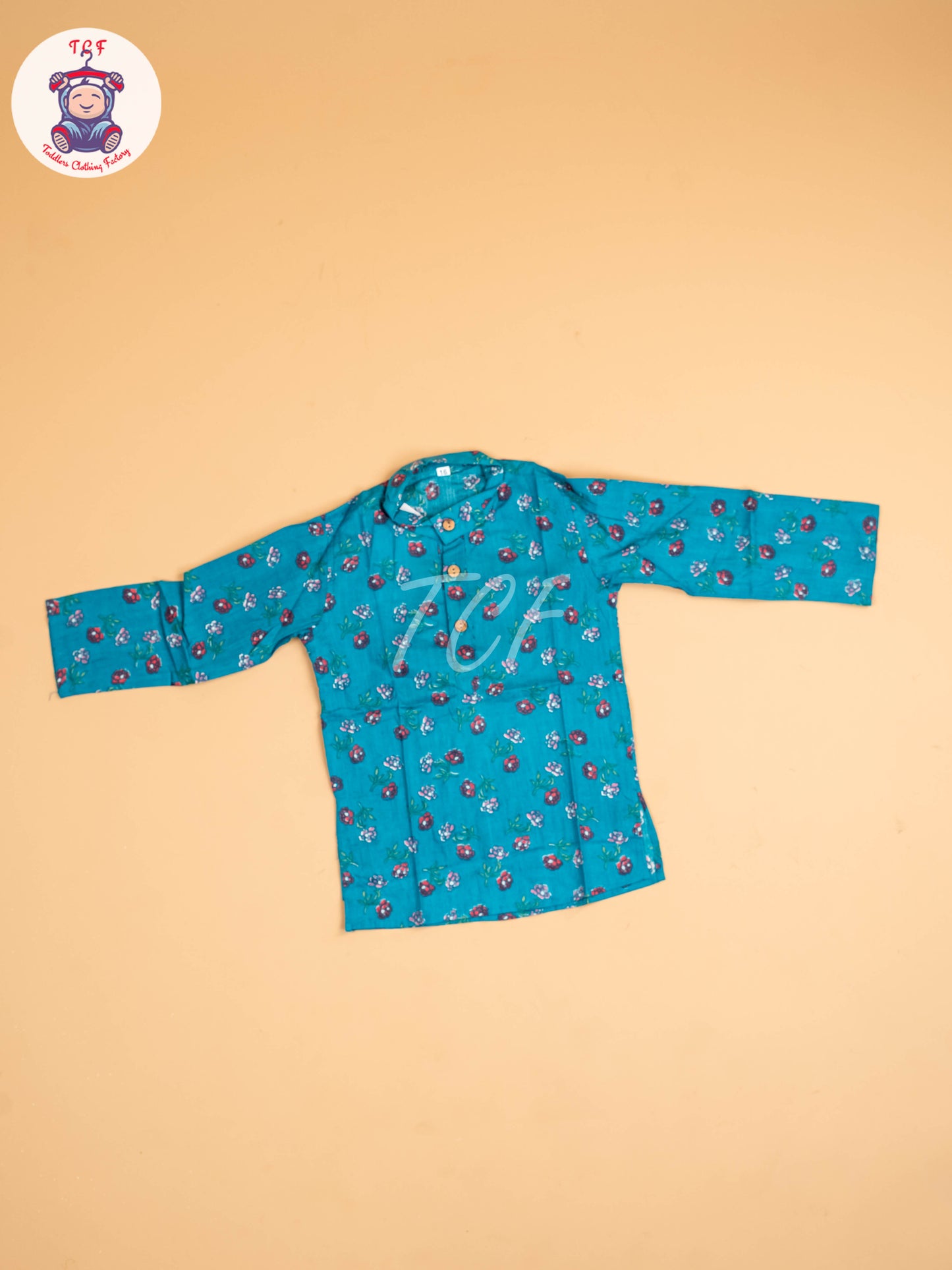 Blue - Boys Printed Kurta With Pant