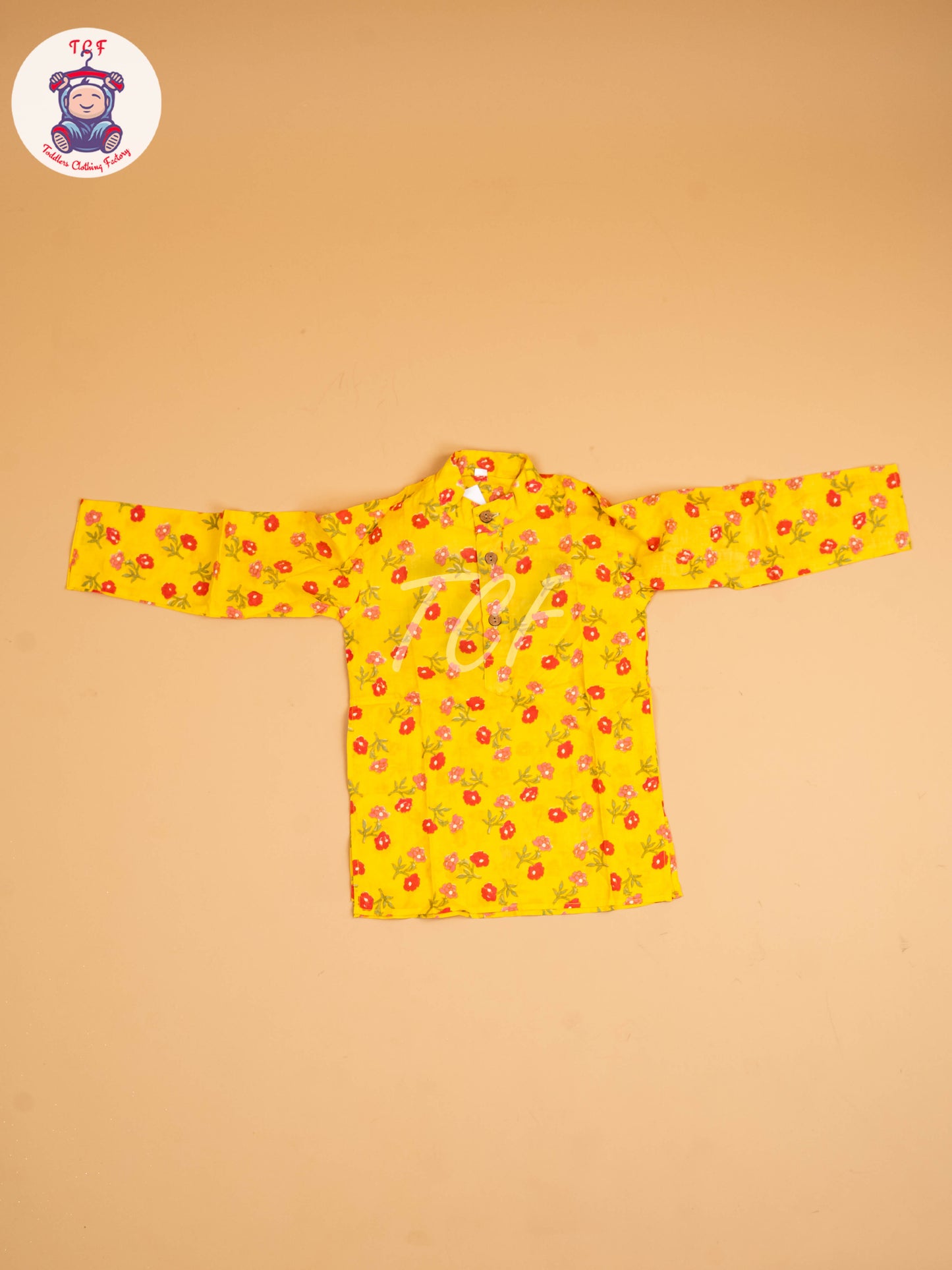 Yellow - Boys Printed Kurta With Pant