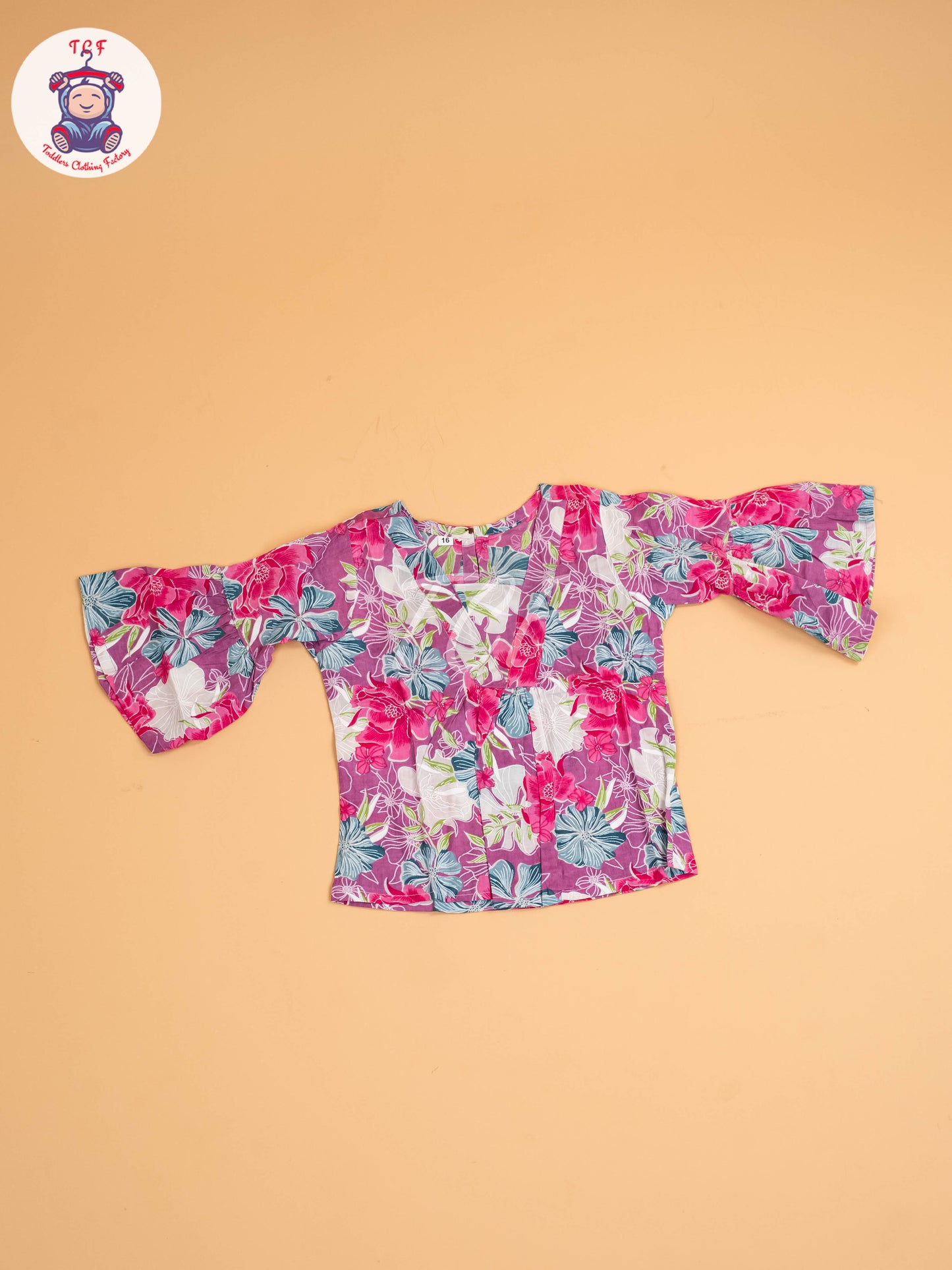 Purple - Girls Floral printed Co-ords Sets