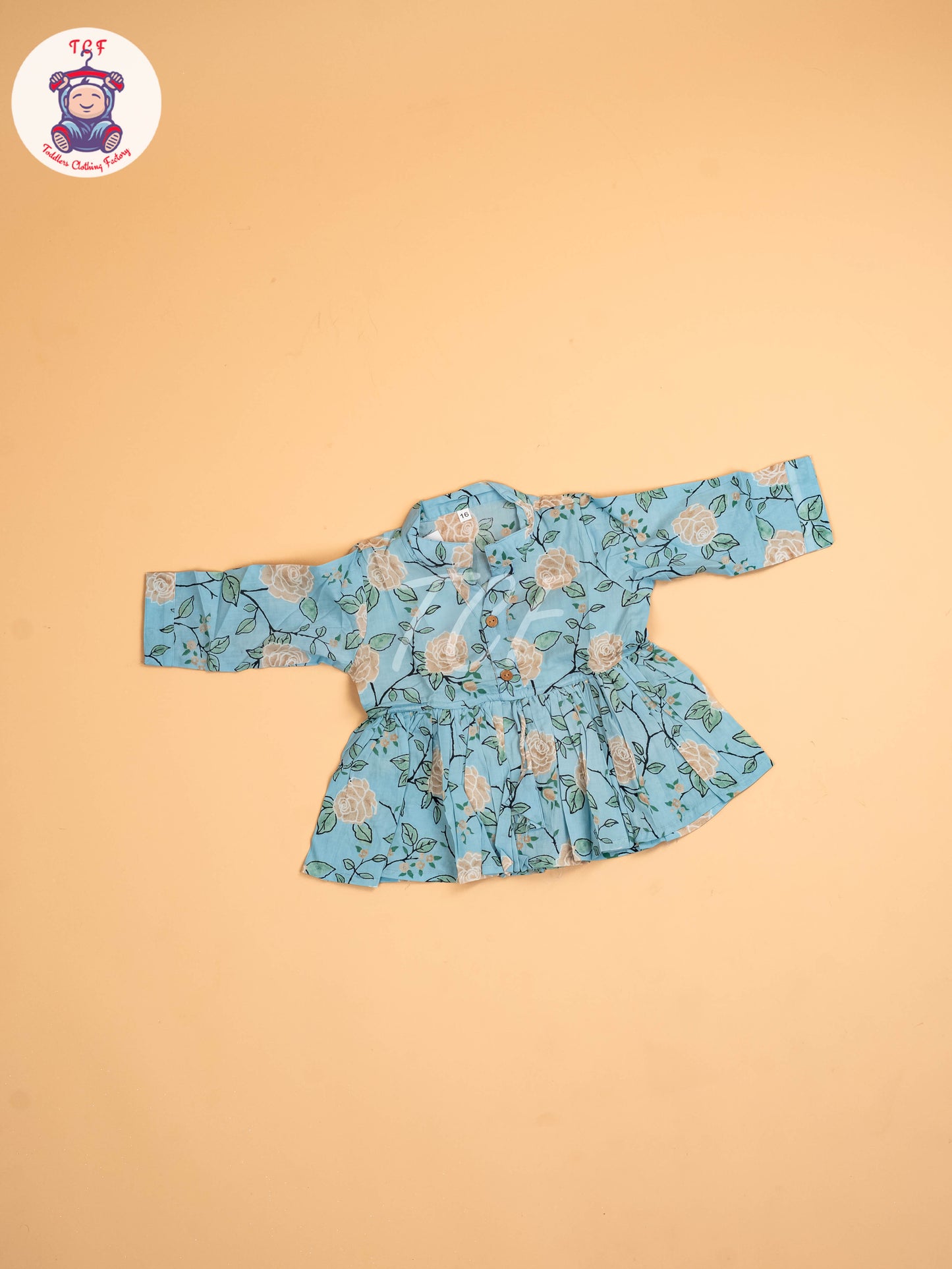 Blue - Girls Floral printed Co-ords Sets