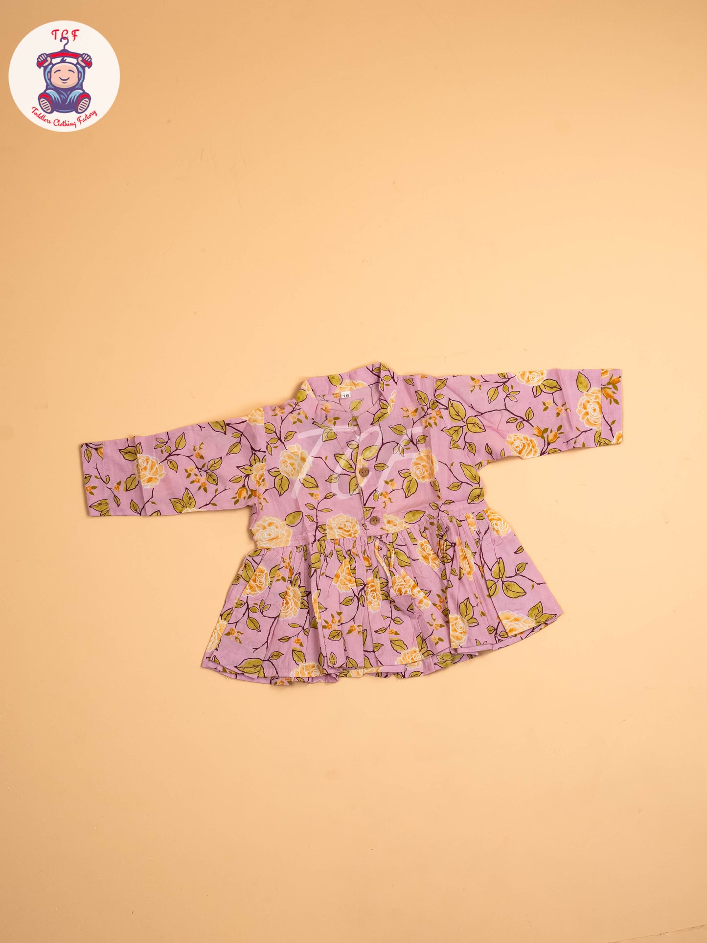 Lite Pink - Girls Floral printed Co-ords Sets