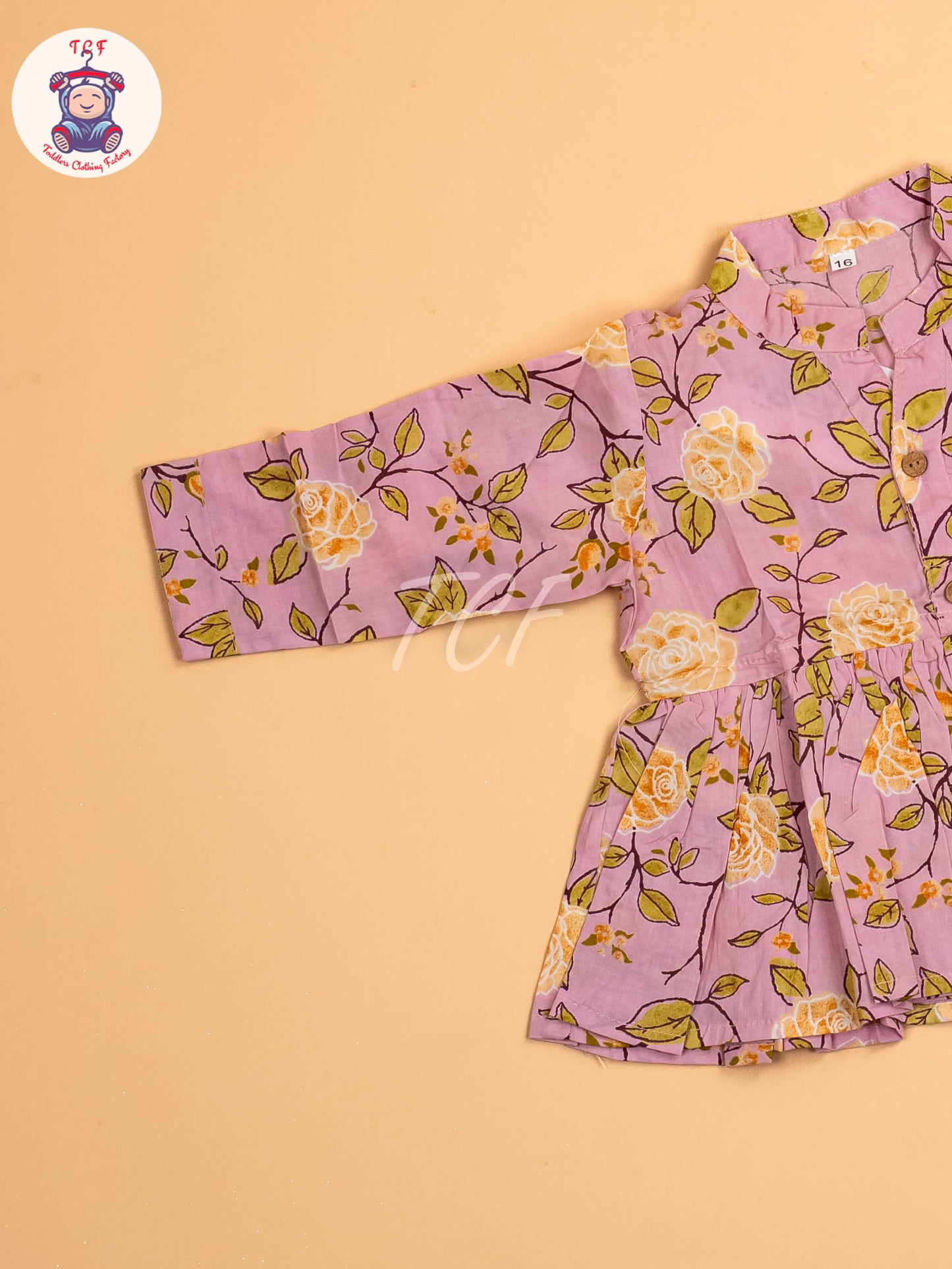 Lite Pink - Girls Floral printed Co-ords Sets