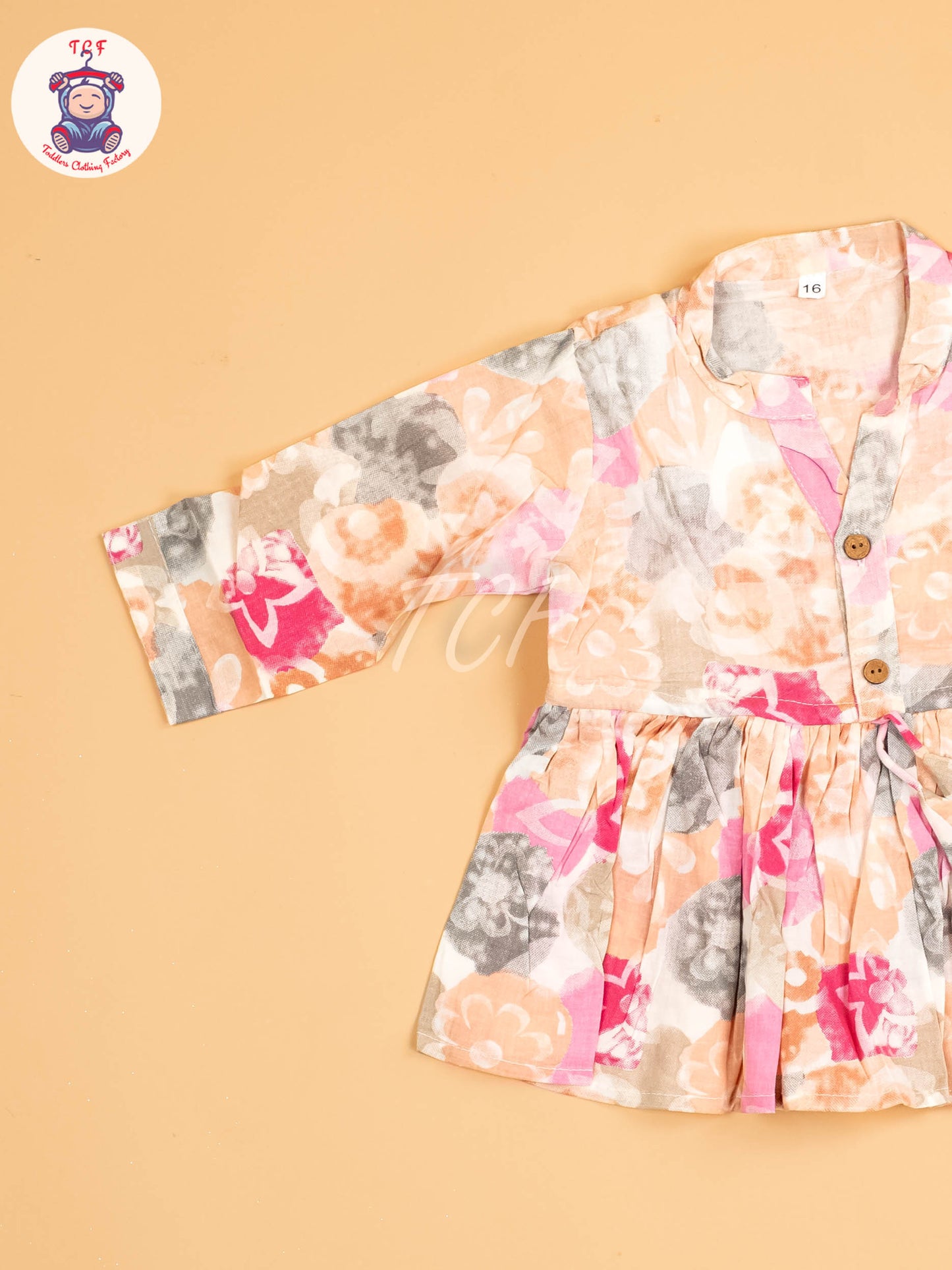 Pink & Grey - Girls Floral printed Co-ords Sets