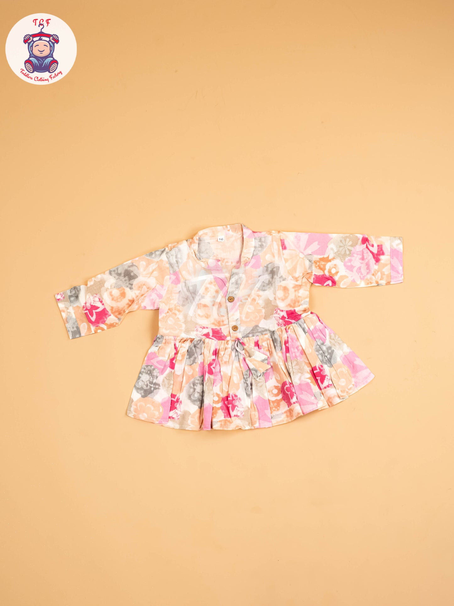 Pink & Grey - Girls Floral printed Co-ords Sets