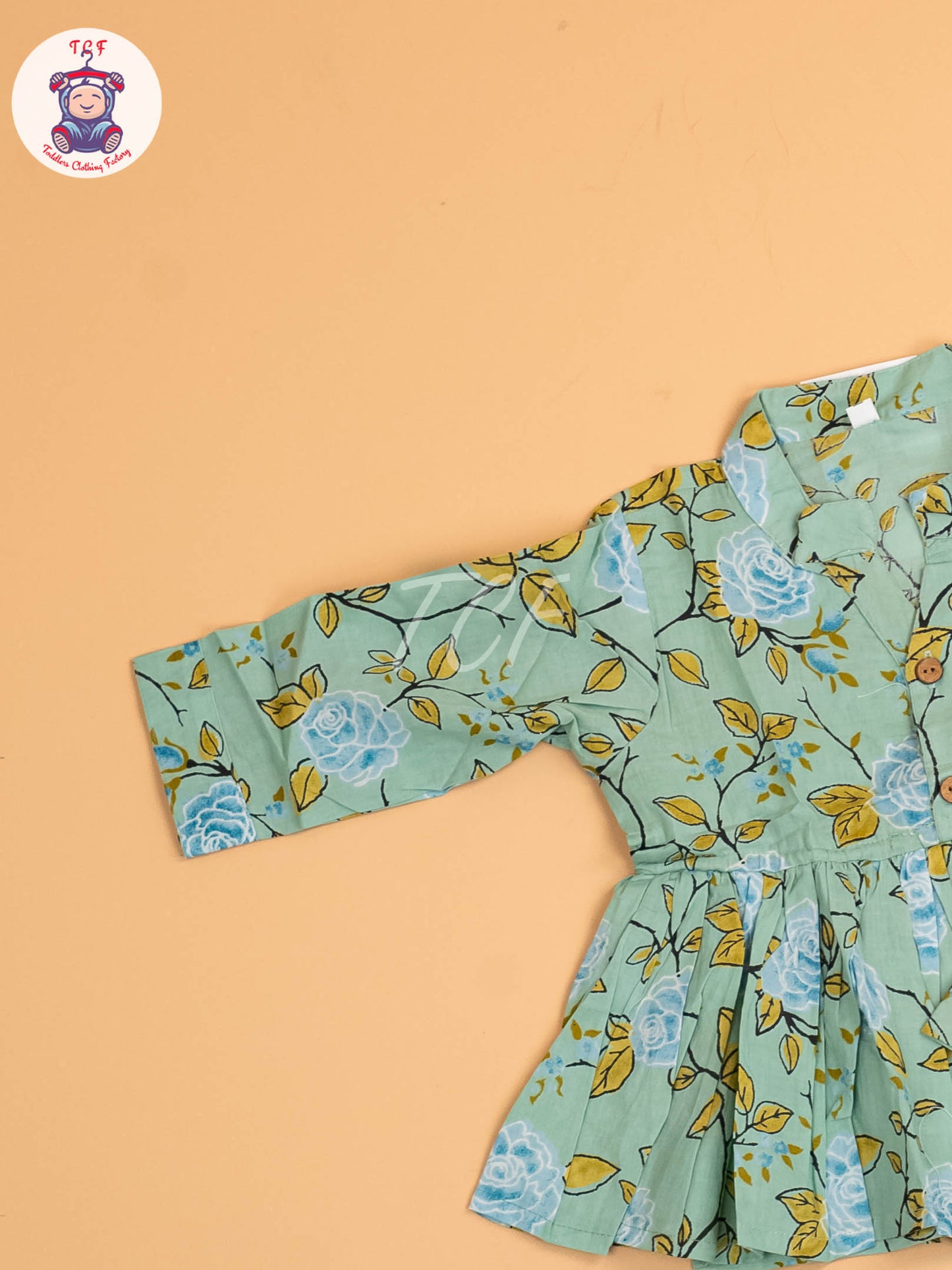 Green - Girls Floral printed Co-ords Sets