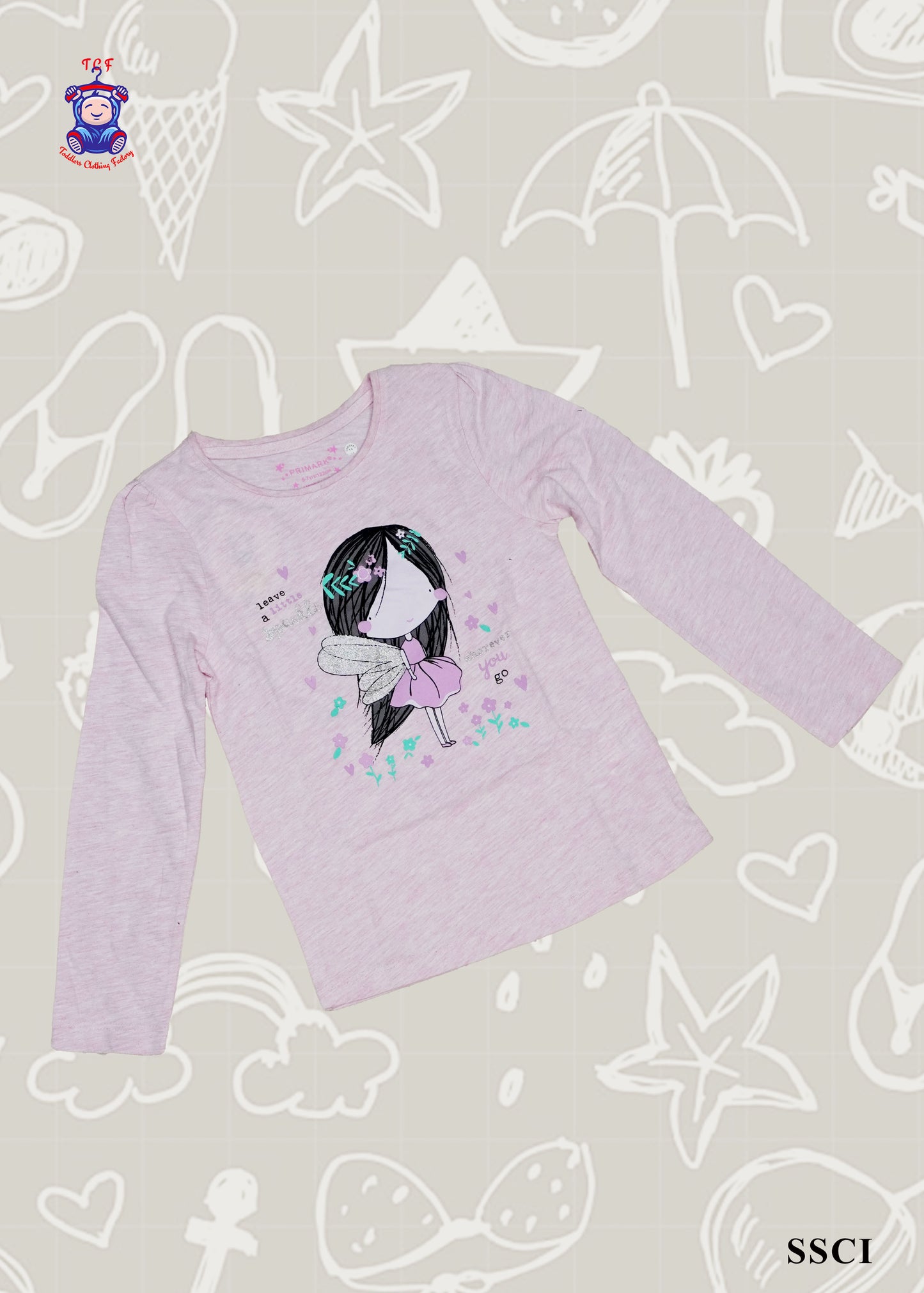 Pink - Girls Long Sleeves Tees