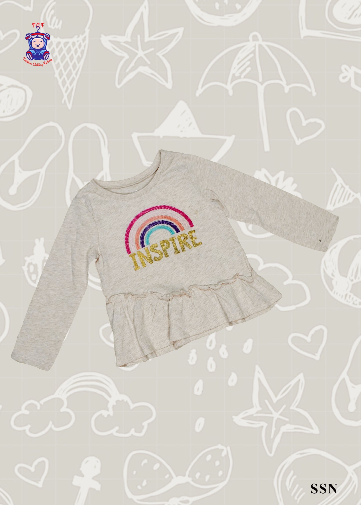 Grey - Girls Full Sleeve Tees