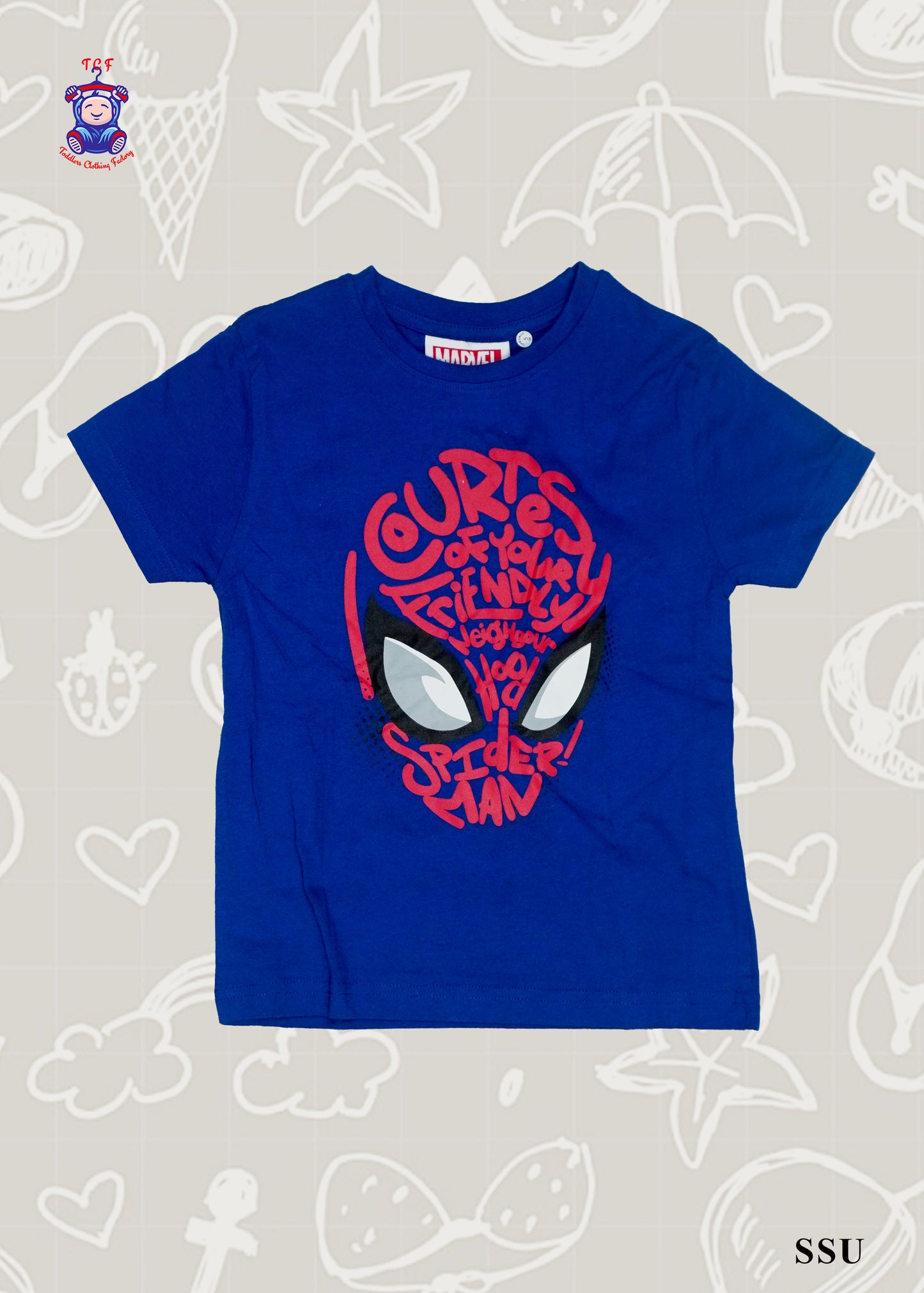 Blue & Red - Boys Tees Spiderman
