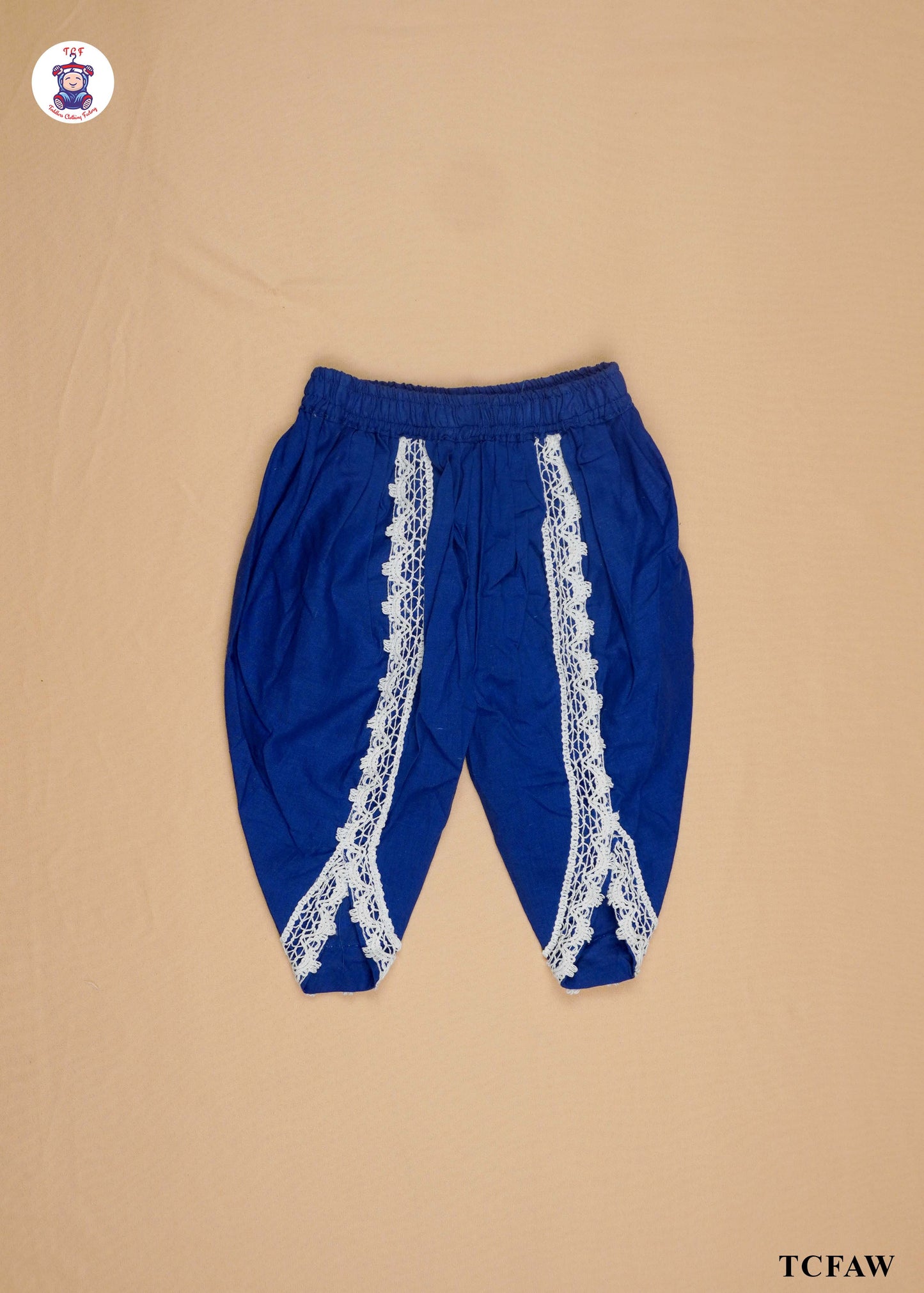 Electric Blue & Indigo - Printed Kurti Dhoti Set(Kaftan Design)