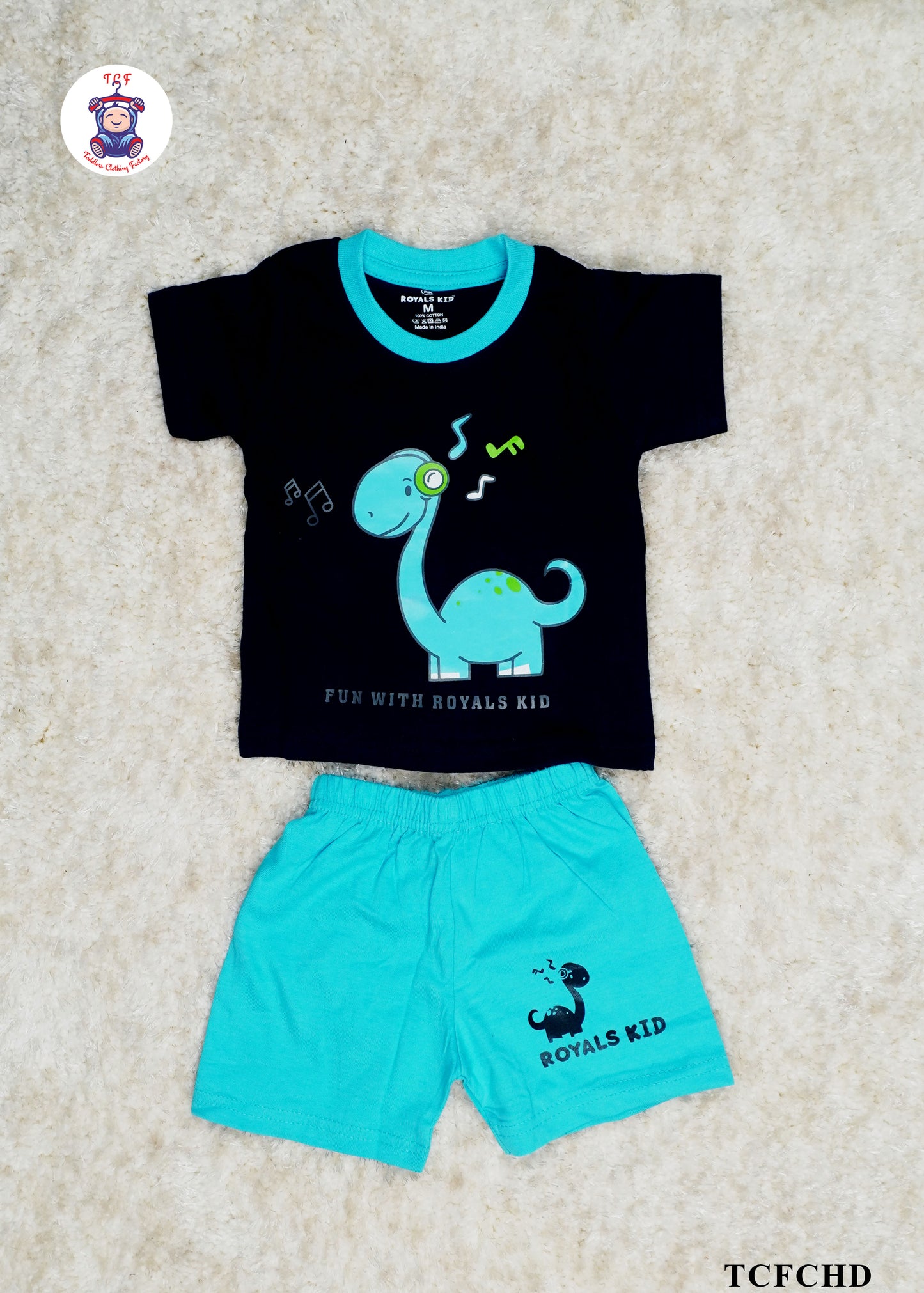 Navy Blue & Blue - Boys Tshirt & Shorts