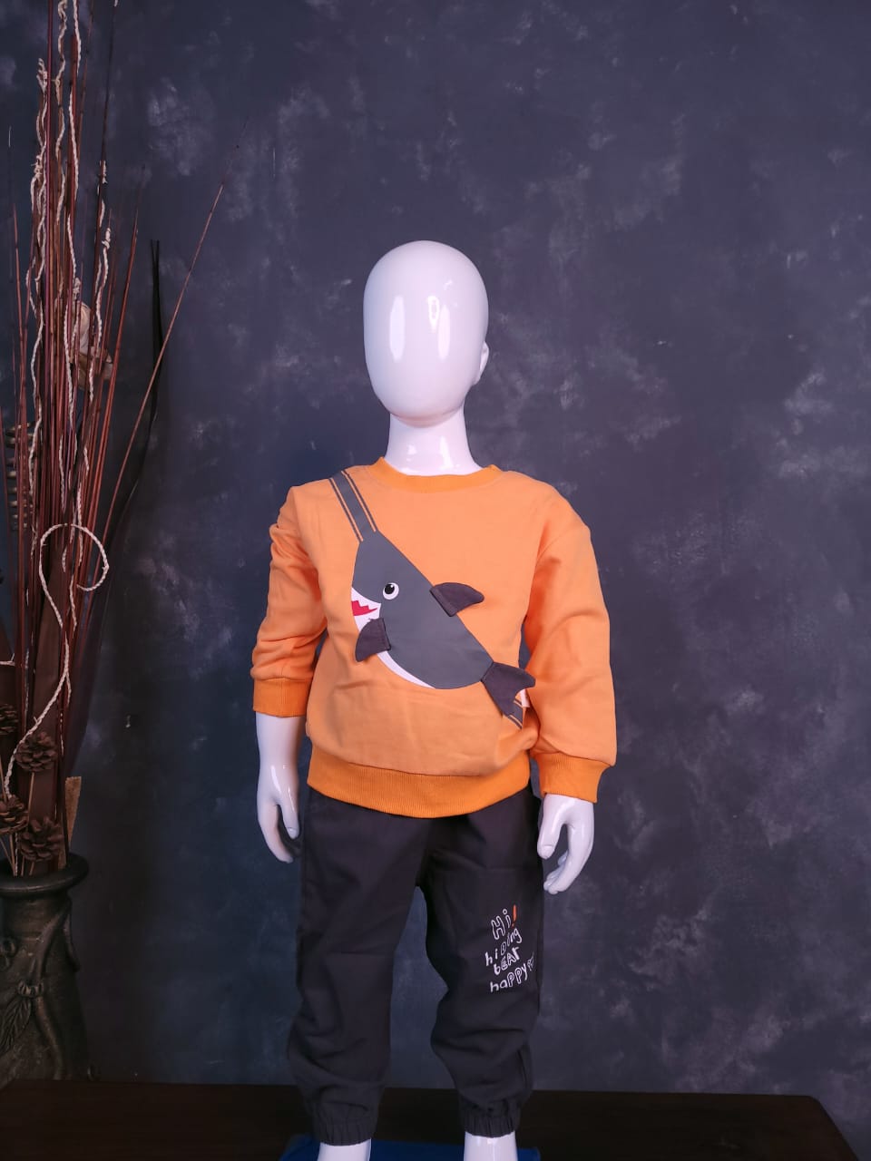 Orange & Grey - Sweat shirts & Pant